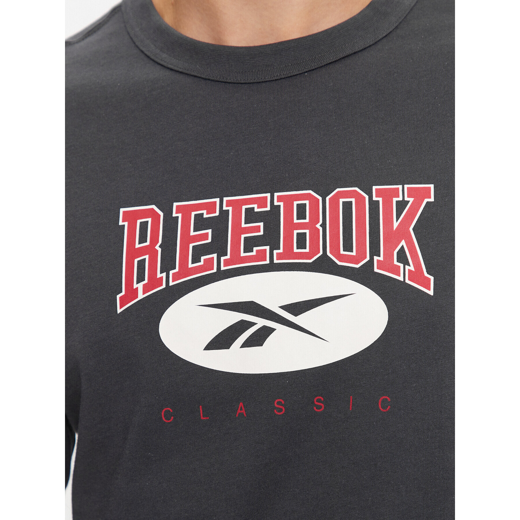 Reebok Majica Archive Essentials IL8793 Siva Regular Fit - Pepit.si