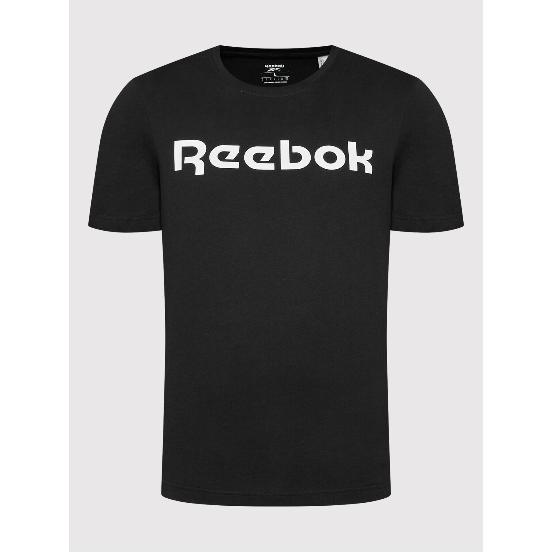 Reebok Majica Classic Graphic Series Linear Logo GJ0136 Črna Slim Fit - Pepit.si