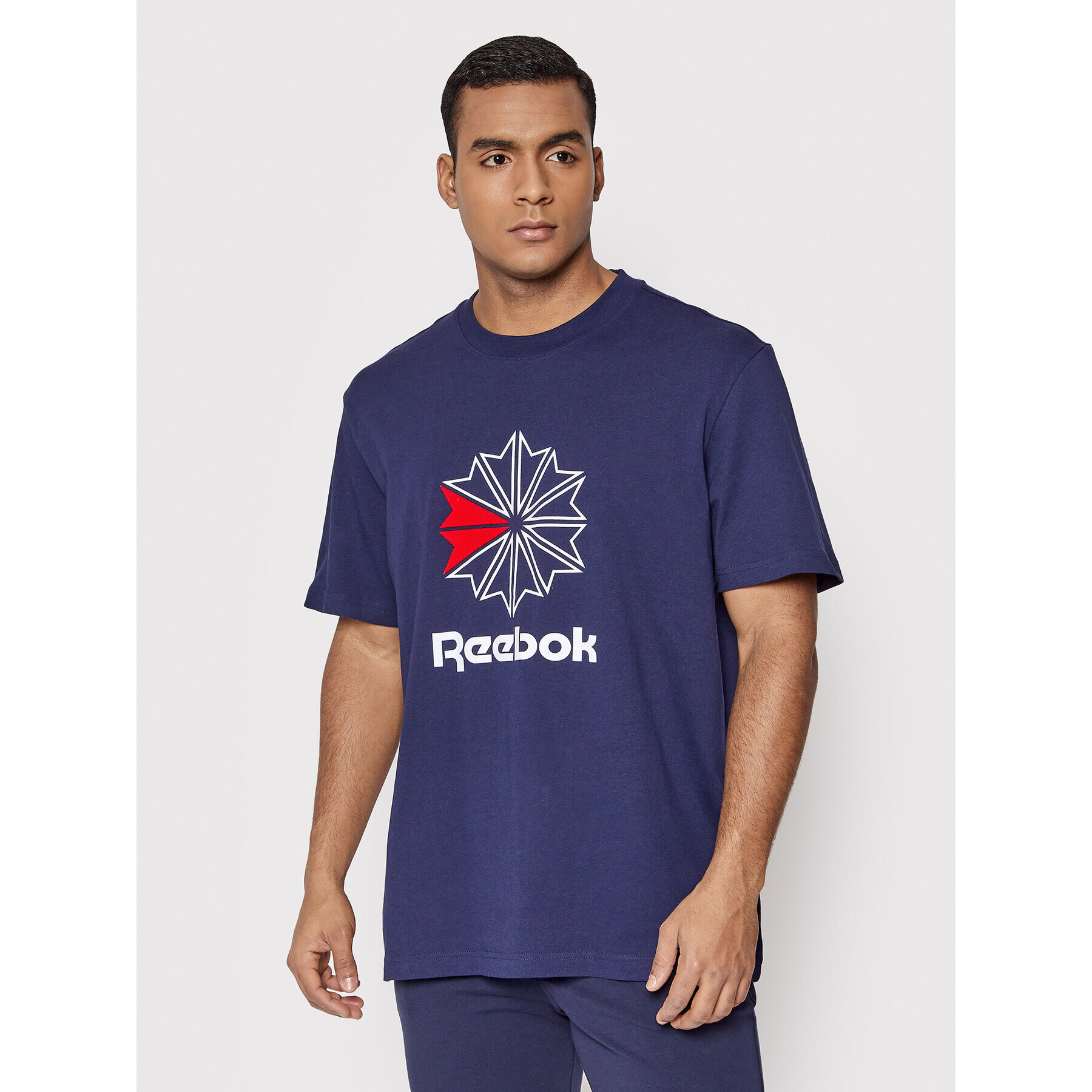 Reebok Classic Reebok Majica HD4017 Mornarsko modra Relaxed Fit - Pepit.si