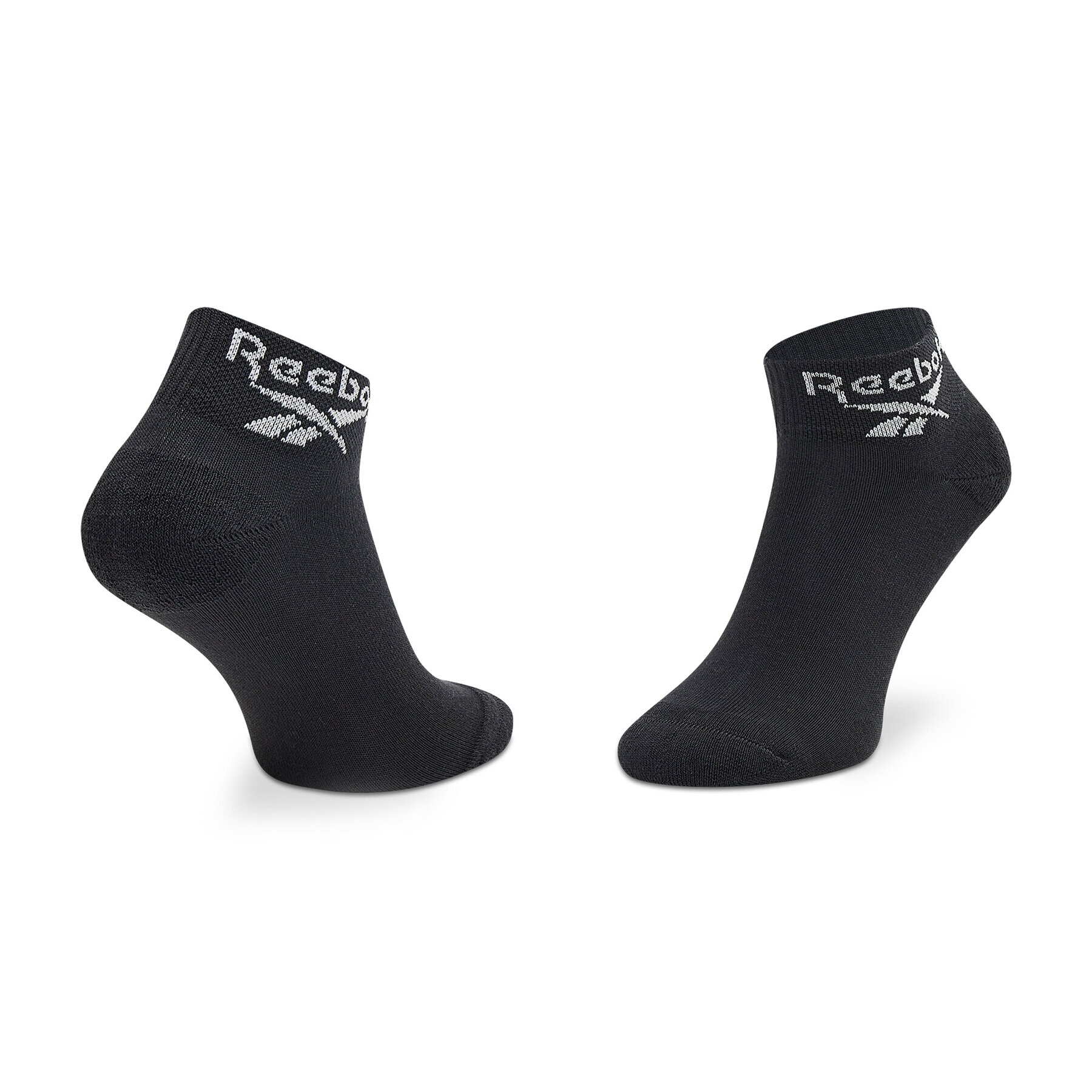 Reebok Set 3 parov unisex visokih nogavic Cl Fo Ankle Sock 3P GG6675 Črna - Pepit.si