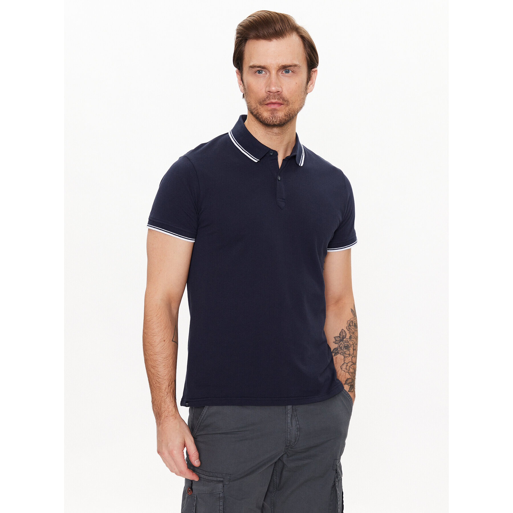 Regatta Polo majica Tadeo RMT248 Mornarsko modra Regular Fit - Pepit.si