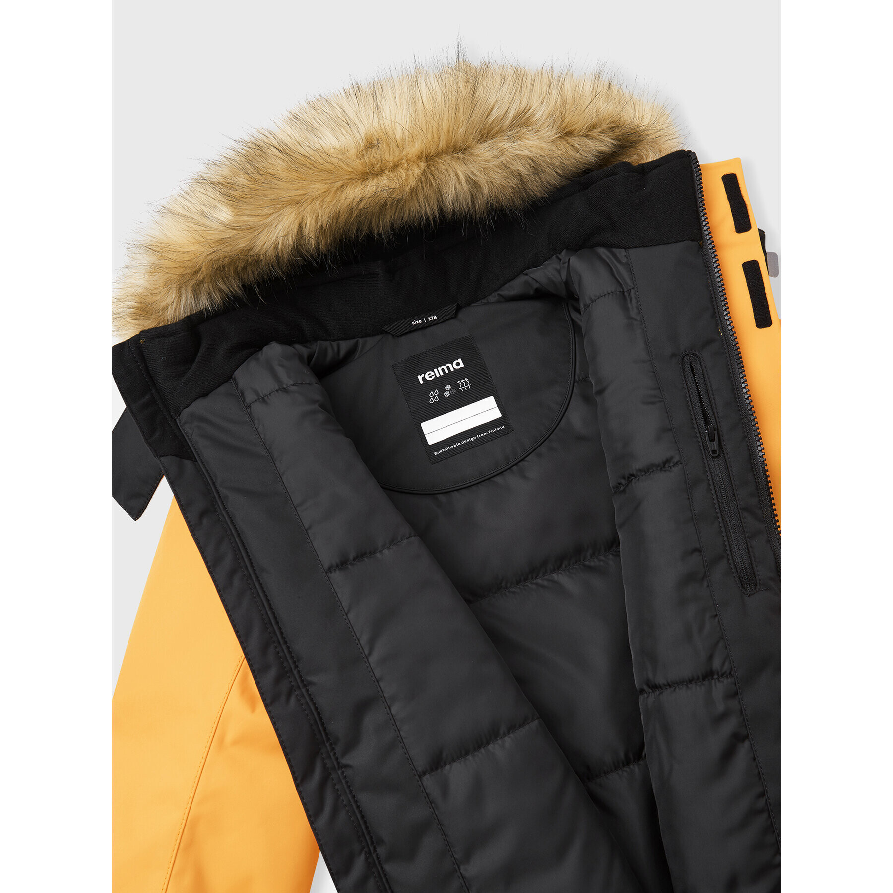 Reima Parka Naapuri 5100105A Oranžna Regular Fit - Pepit.si