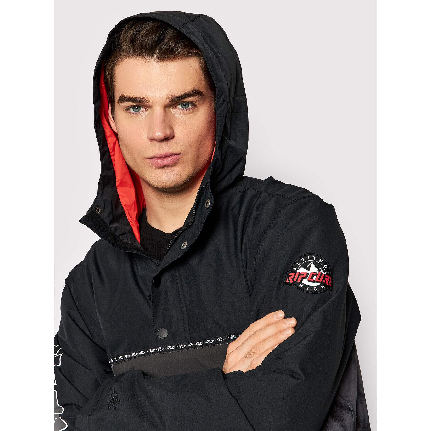 Rip Curl Anorak Primitive SCJCT4 Črna Regular Fit - Pepit.si