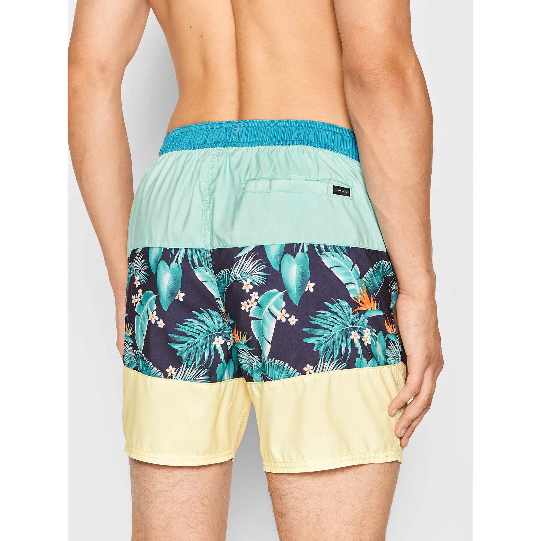 Rip Curl Kopalne hlače Blocking CBOVJ4 Zelena Regular Fit - Pepit.si