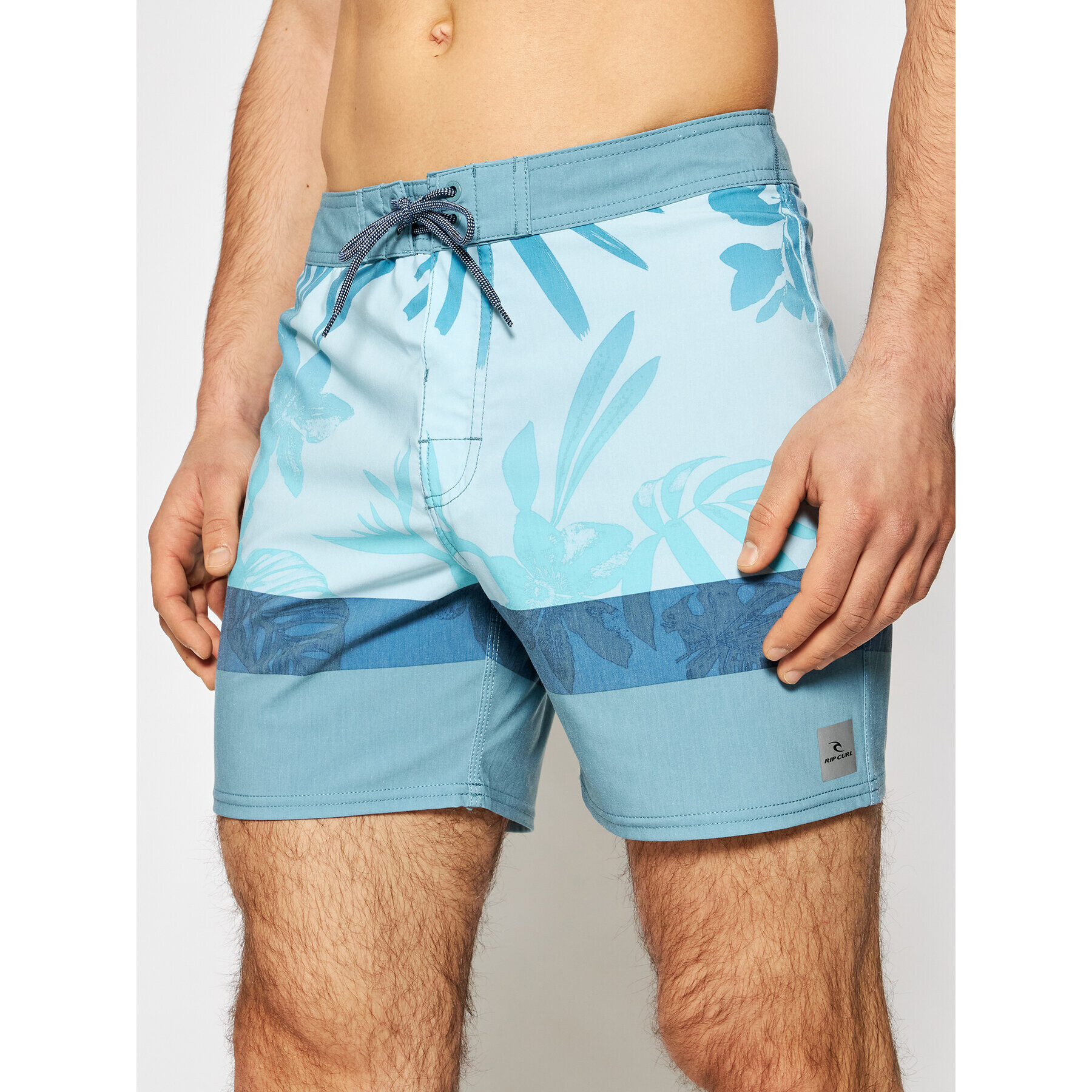 Rip Curl Kopalne hlače Mirage Retro Jungle CBONG4 Modra Regular Fit - Pepit.si