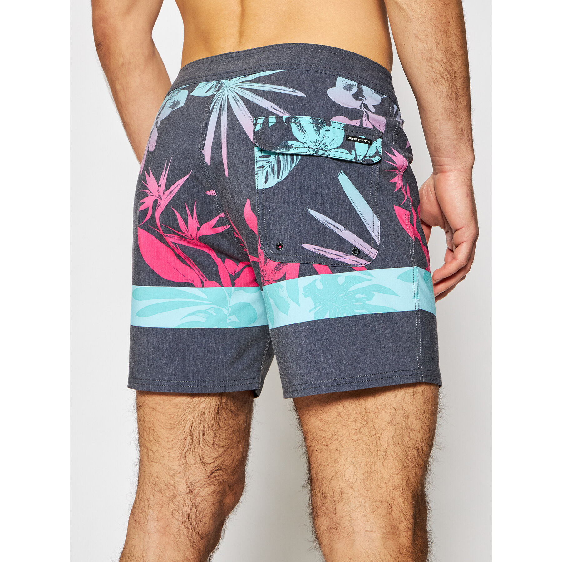 Rip Curl Kopalne hlače Mirage Retro Jungle Siva Regular Fit - Pepit.si