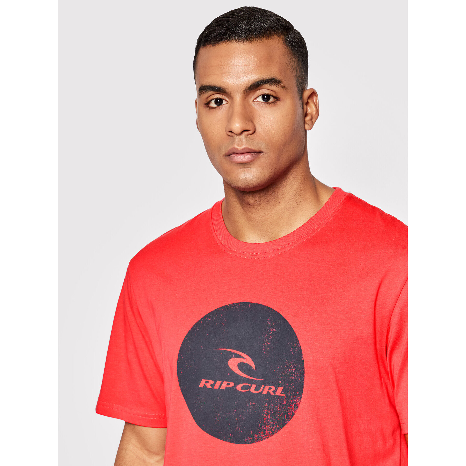 Rip Curl Majica Corp Icon CTEXB9 Roza Relaxed Fit - Pepit.si