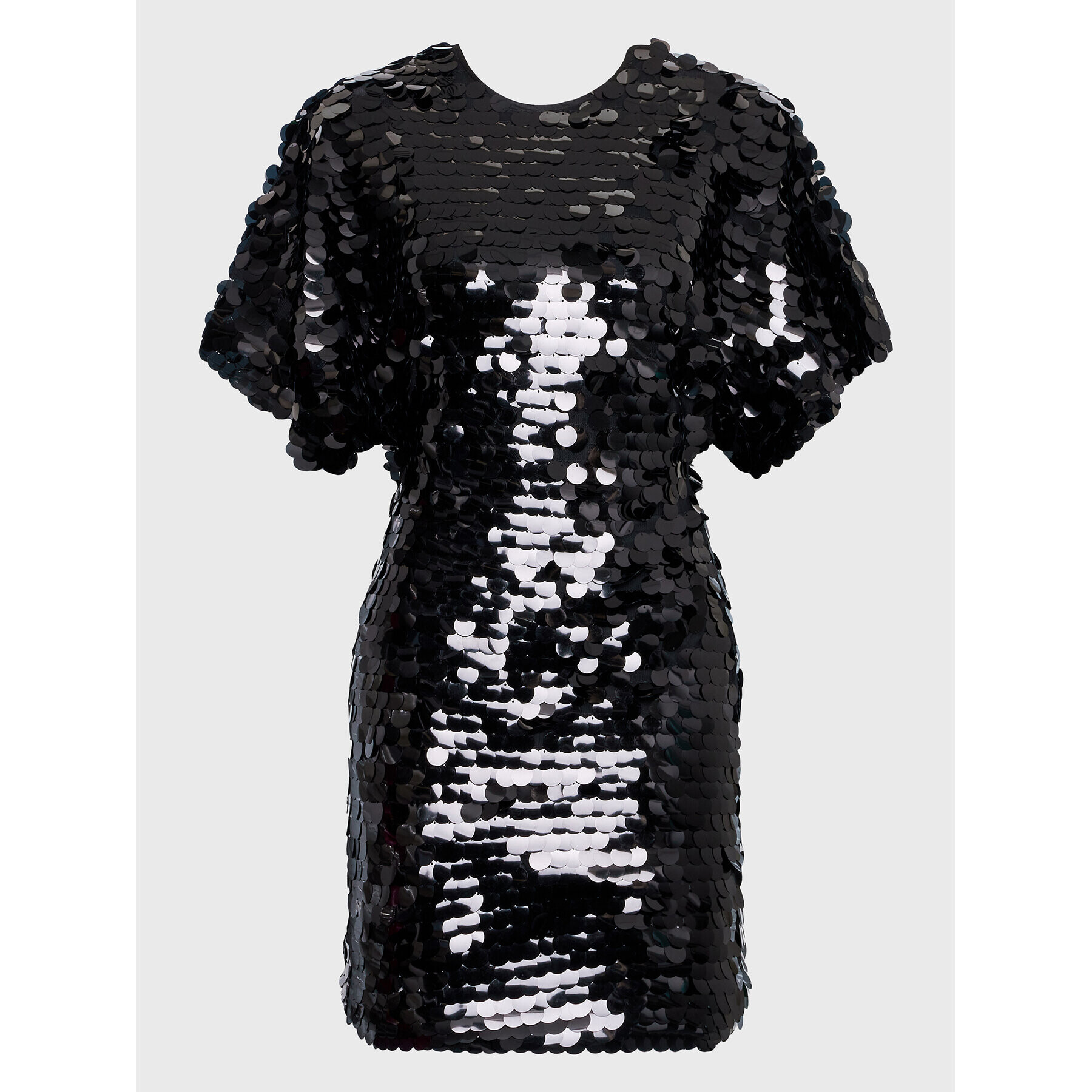 ROTATE Cocktail obleka Big Sequins RT2246 Črna Slim Fit - Pepit.si