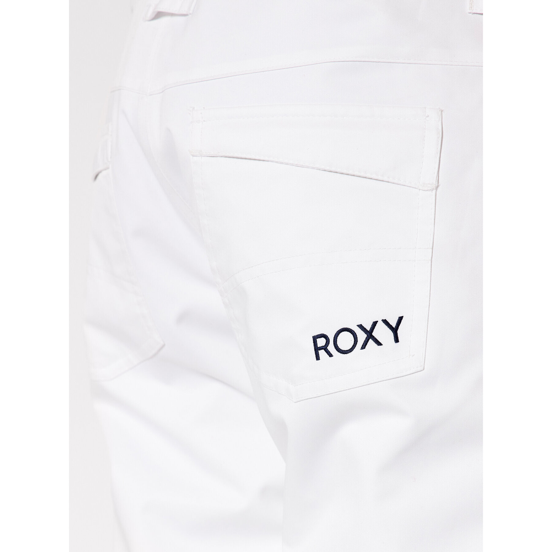 Roxy Hlače za snowborad Backyard ERJTP03167 Bela Tailored Fit - Pepit.si