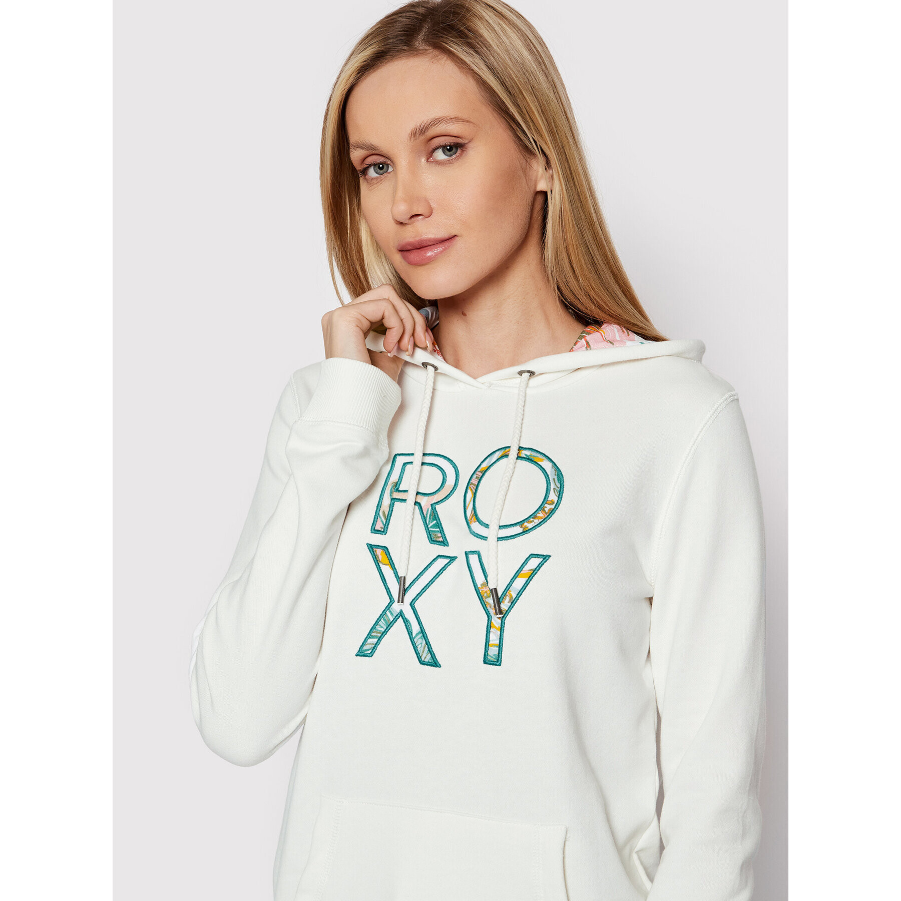 Roxy Jopa Right On Time ERJFT04515 Bela Relaxed Fit - Pepit.si