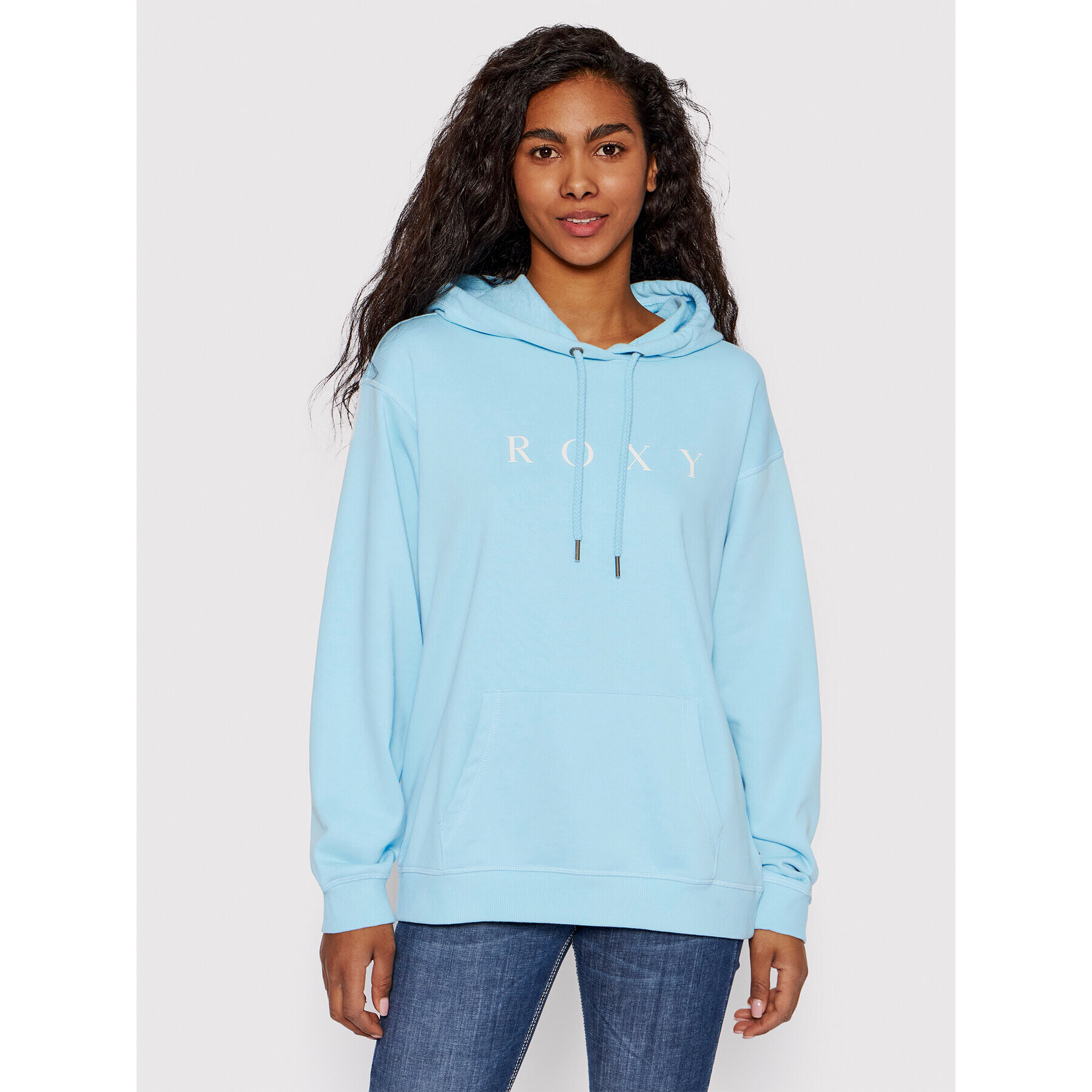 Roxy Jopa Surf Stoked ERJFT04536 Modra Relaxed Fit - Pepit.si