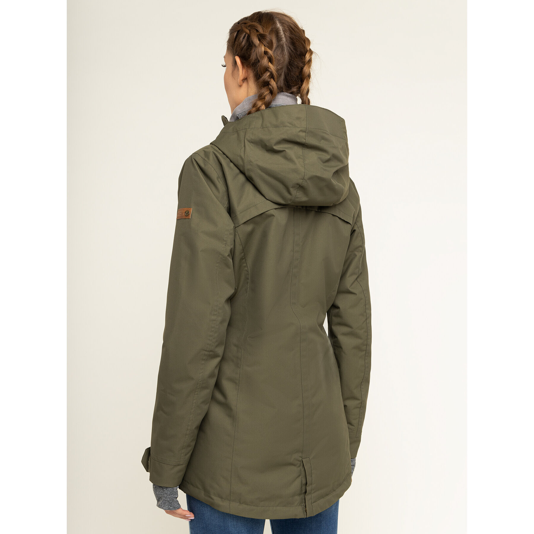 Roxy Parka Stated ERJTJ03225 Zelena Long Fit - Pepit.si