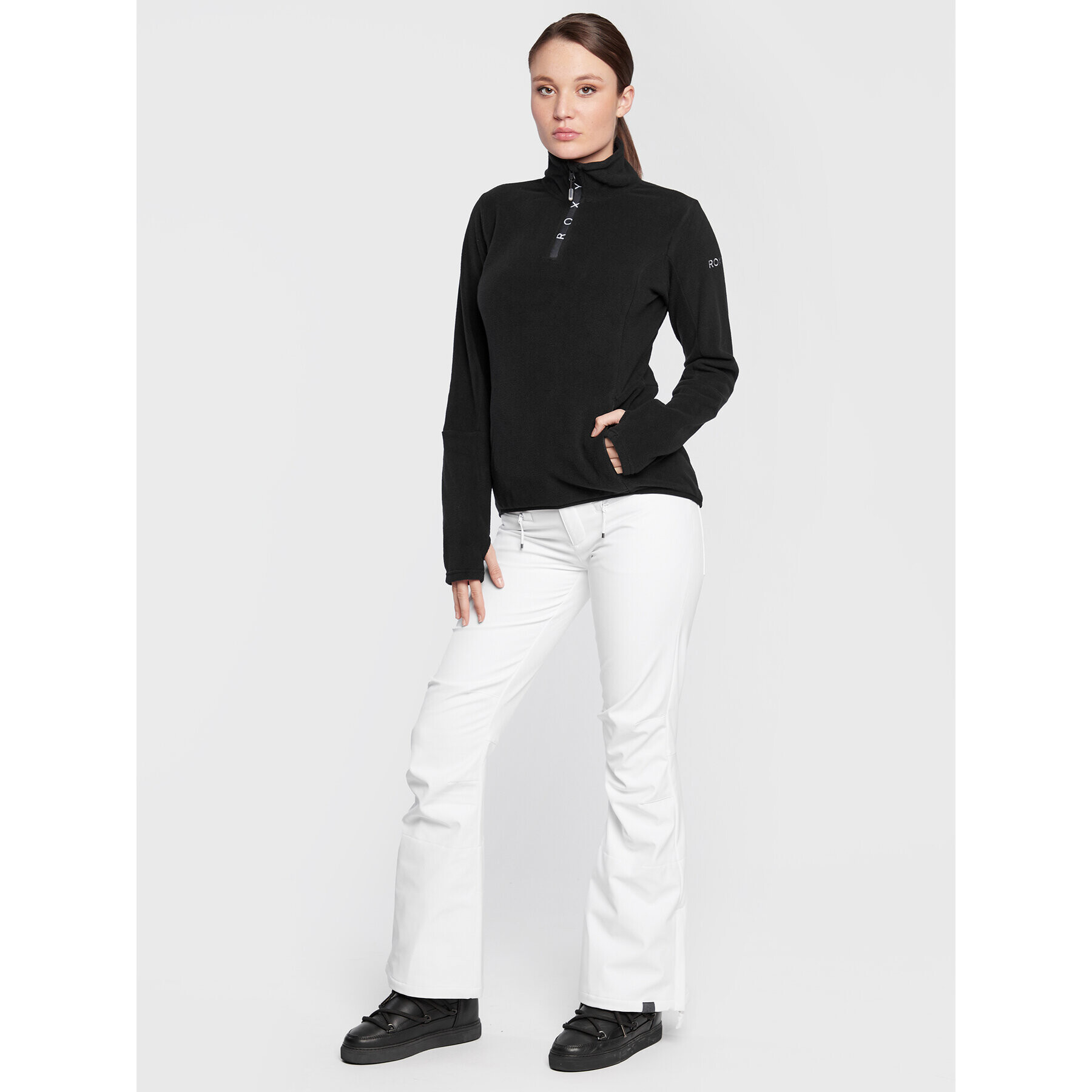 Roxy Smučarske hlače ERJTP03218 Bela Skinny Fit - Pepit.si