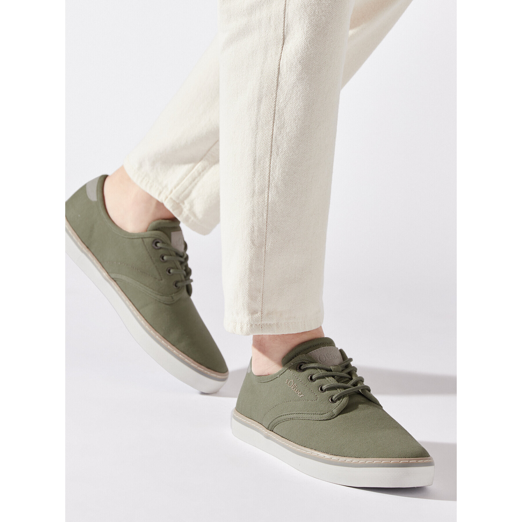 s.Oliver Tenis superge 5-13620-20 Khaki - Pepit.si