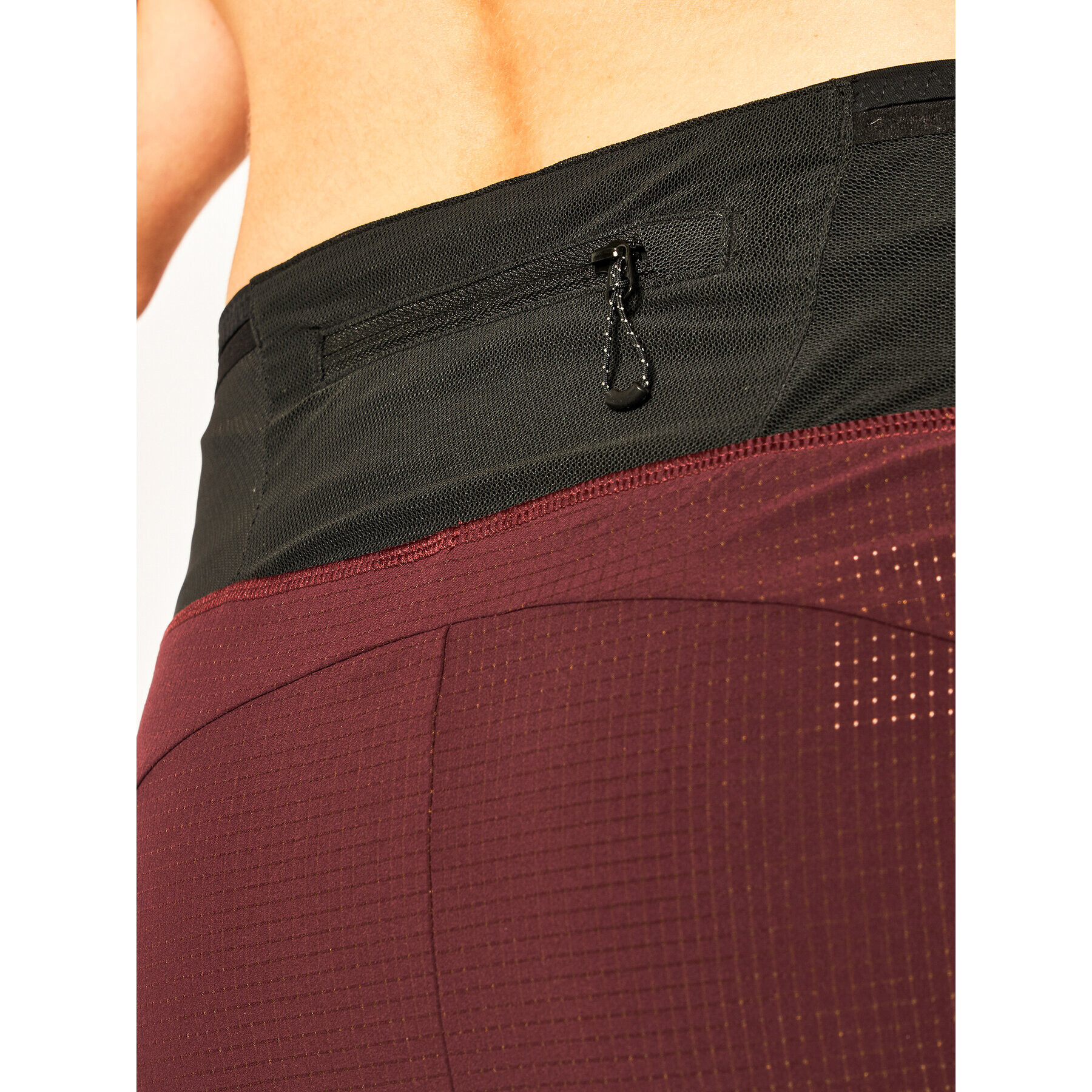 Salomon Prešito krilo Sense Skort LC1280700 Bordo rdeča Regular Fit - Pepit.si