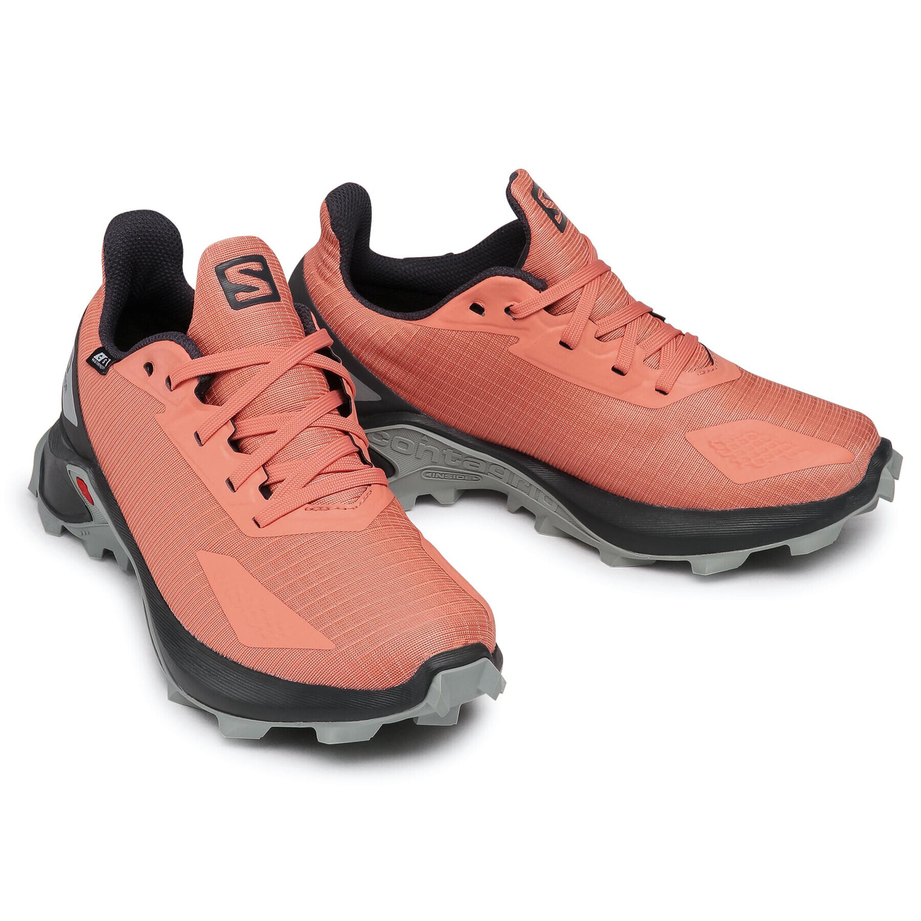 Salomon Trekking čevlji Alphacross Blast Cswp J 411227 12 0V Oranžna - Pepit.si