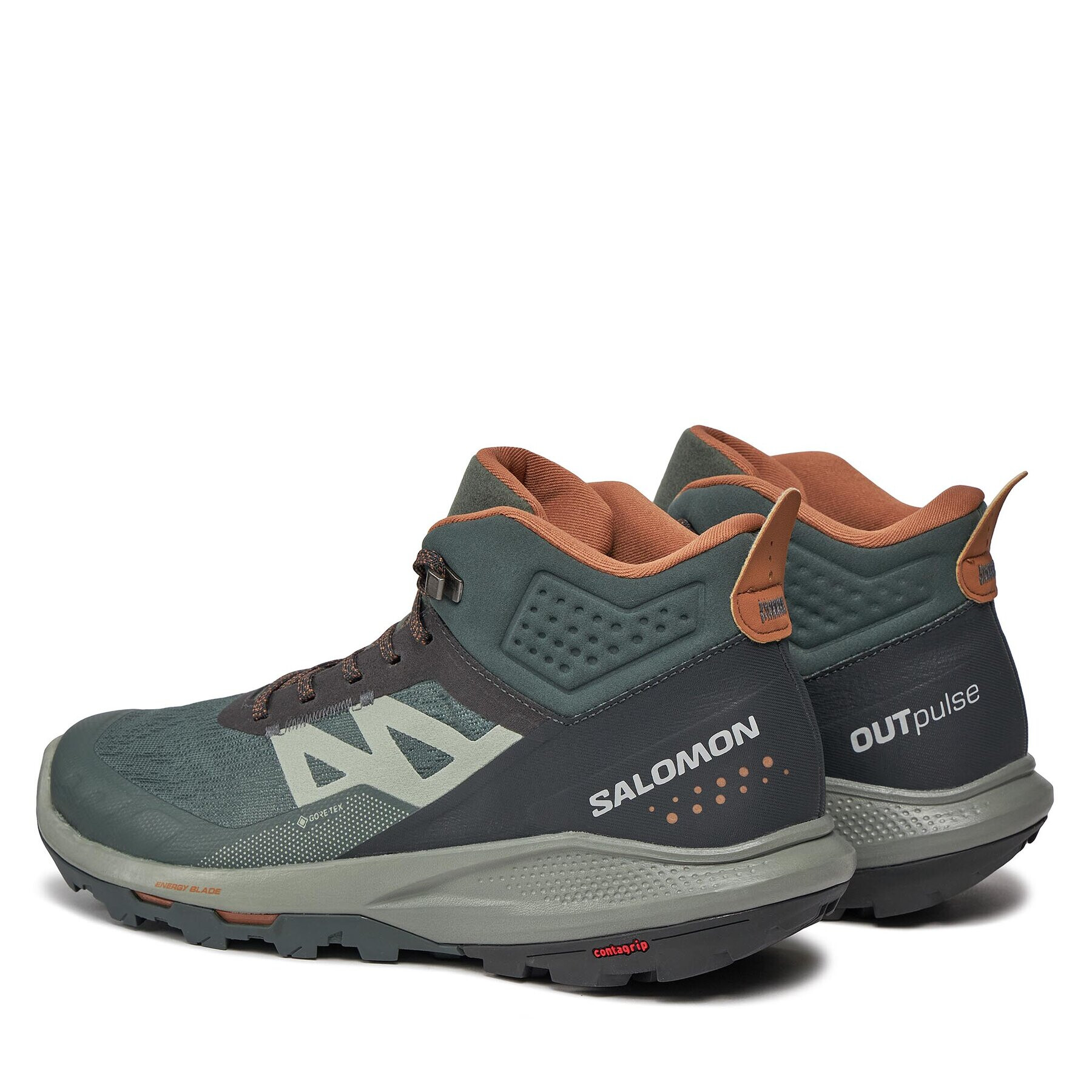 Salomon Trekking čevlji Outpulse Mid GORE-TEX L47297600 Zelena - Pepit.si