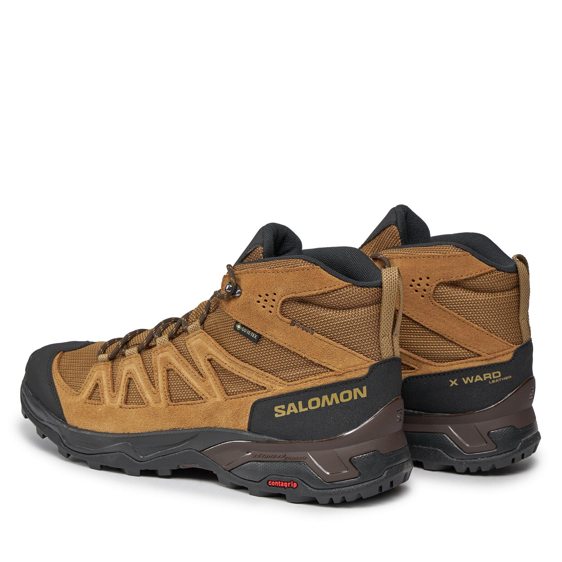 Salomon Trekking čevlji X Ward Leather Mid GORE-TEX L47181800 Rjava - Pepit.si