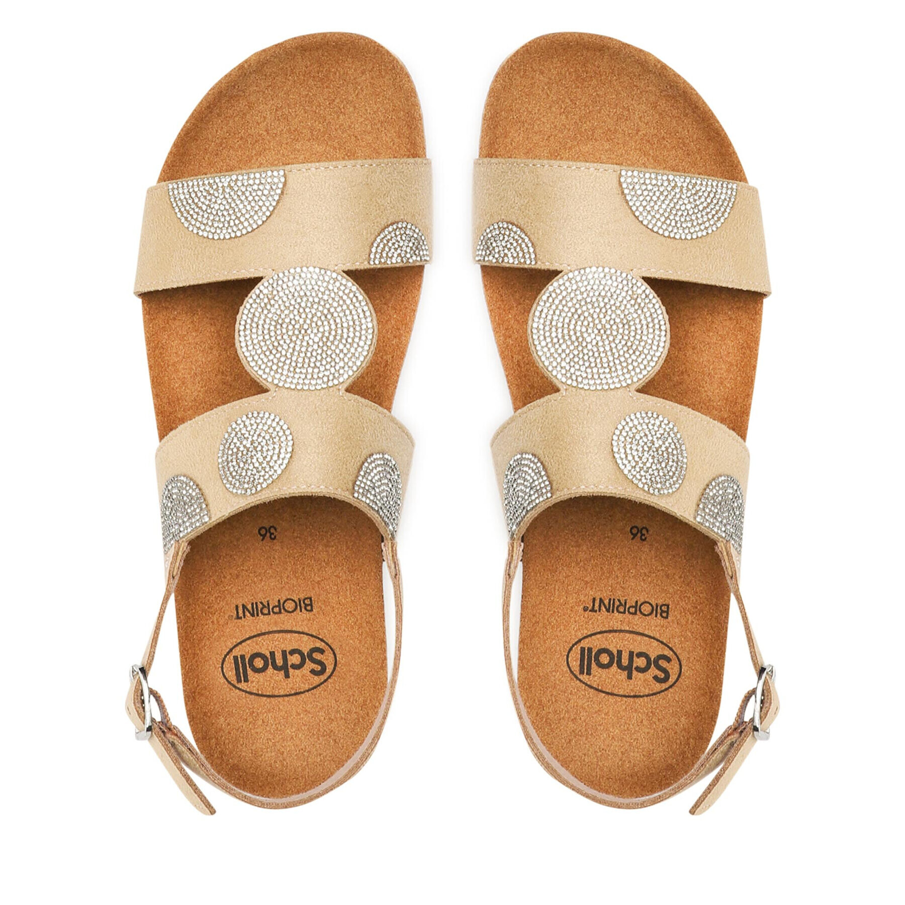 Scholl Sandali F29876 Dubai Sandal 1002 Bež - Pepit.si