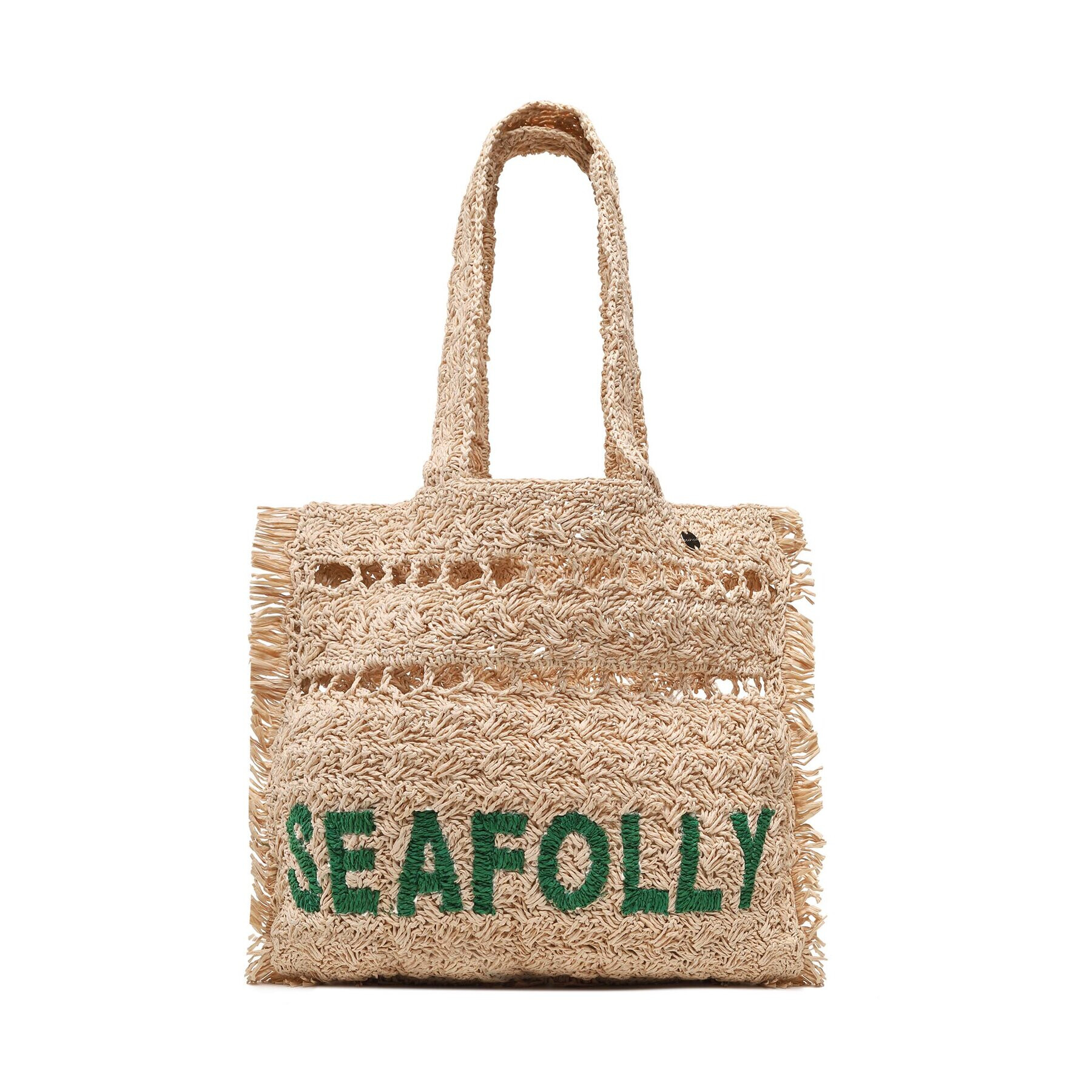 Seafolly Ročna torba Logo Woven Tote 71927-BG Bež - Pepit.si