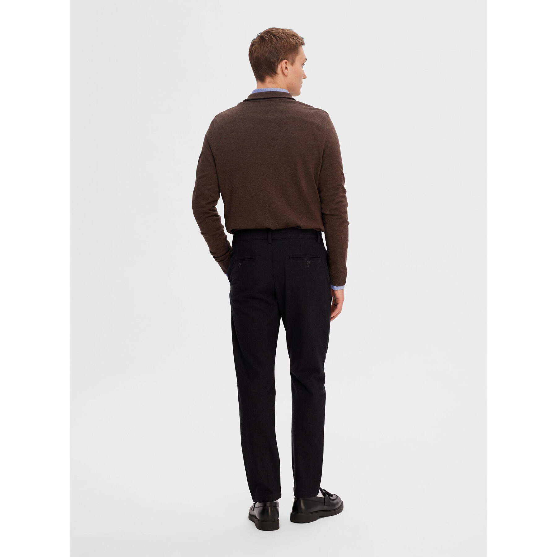 Selected Homme Chino hlače 16090139 Črna Slim Fit - Pepit.si