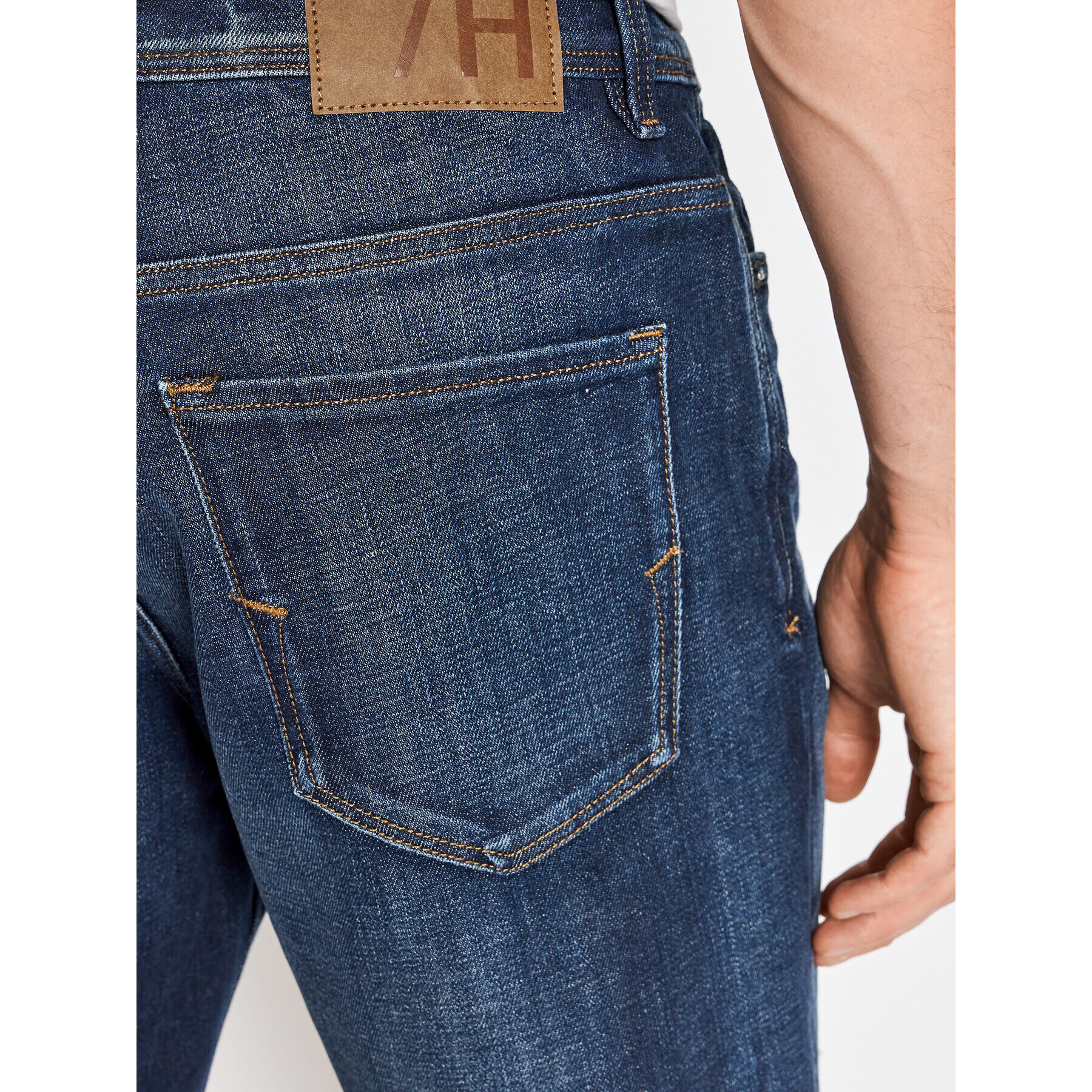 Selected Homme Jeans kratke hlače Alex 16082781 Mornarsko modra Regular Fit - Pepit.si