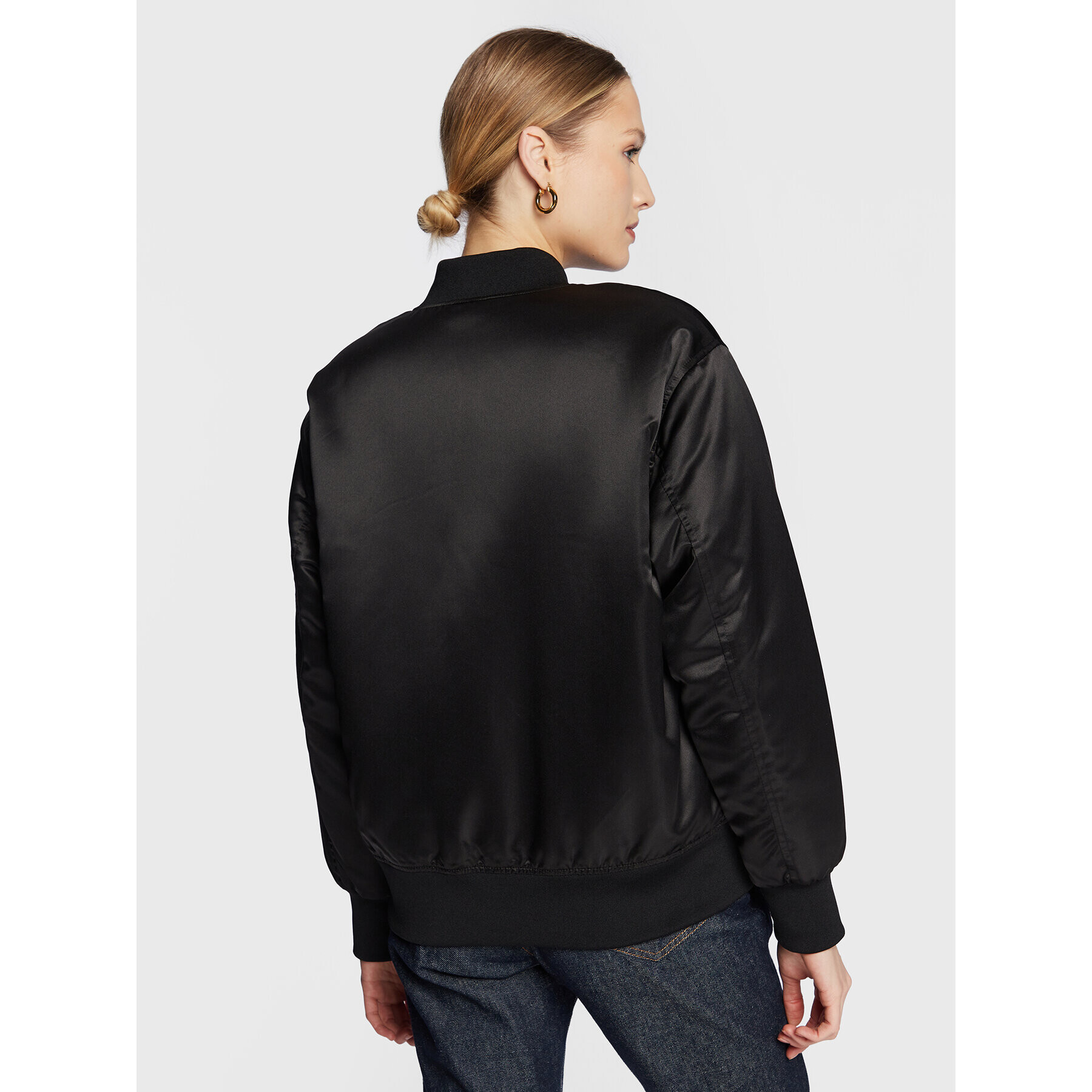 Sisley Bomber jakna 2TOKLN01Q Črna Regular Fit - Pepit.si