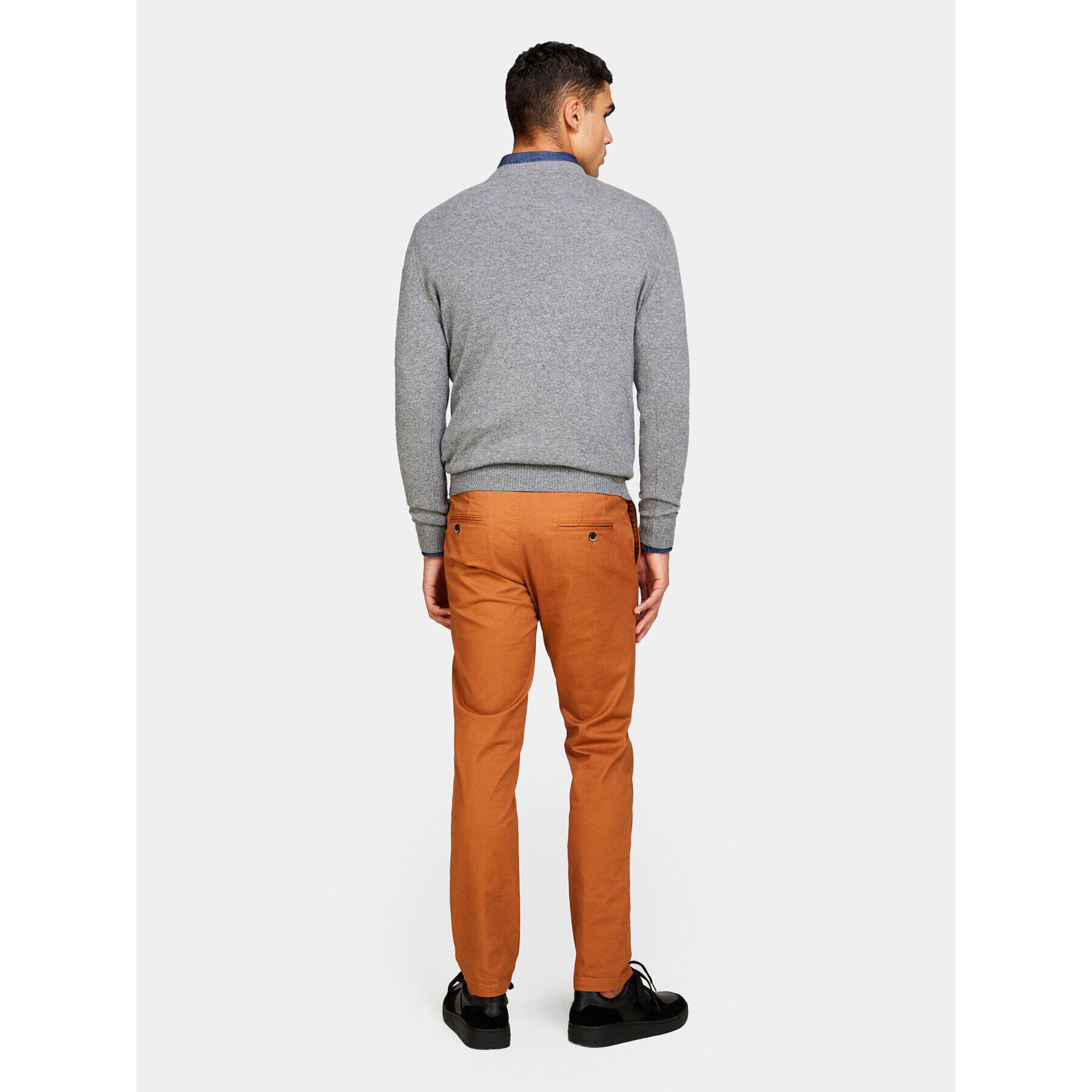 Sisley Pulover 102HS1B17 Siva Slim Fit - Pepit.si