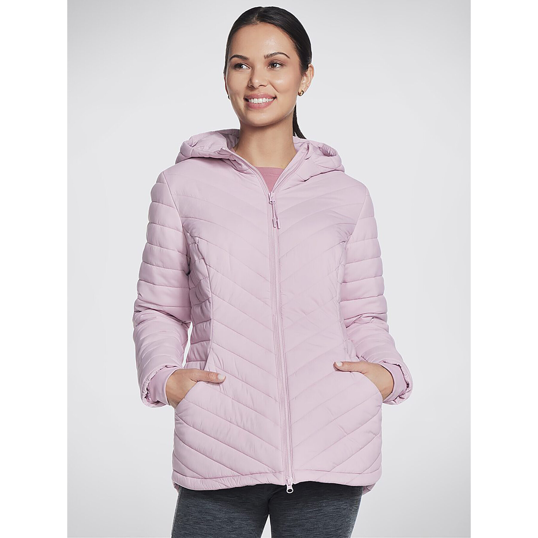 Skechers Anorak Goshield Everyday Parka JA5 Roza Regular Fit - Pepit.si