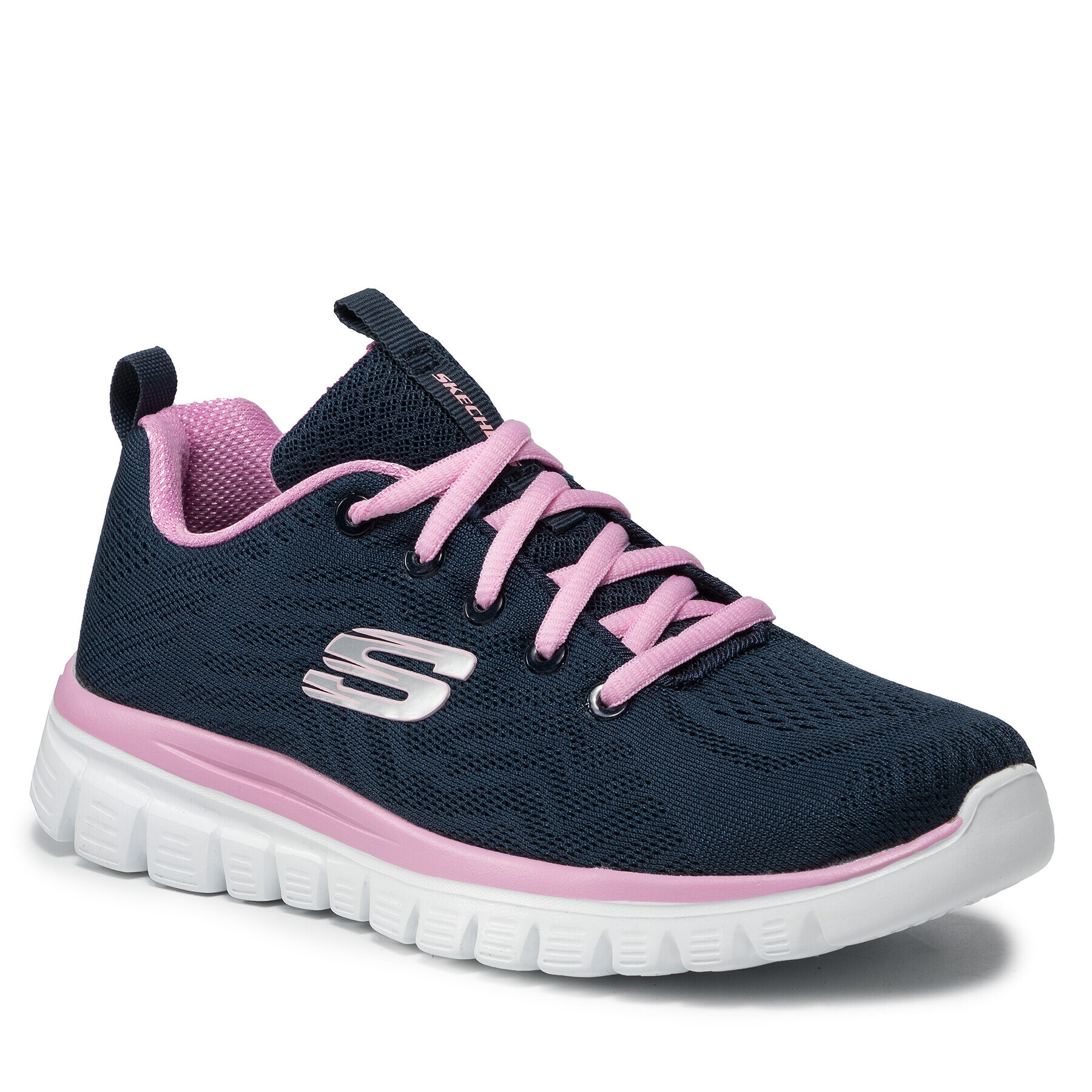 Skechers Čevlji Gel Connected 12615/NVPK Mornarsko modra - Pepit.si