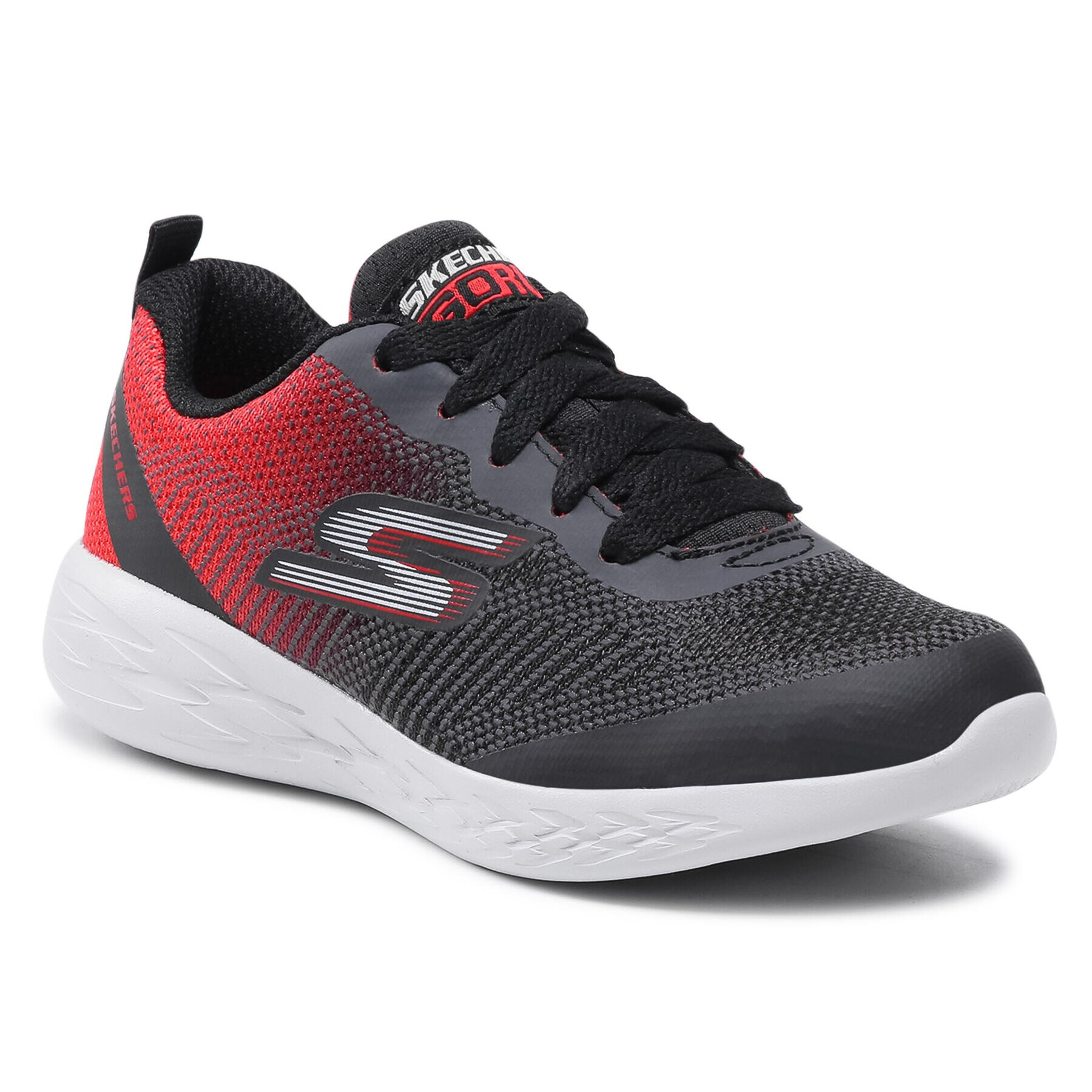 Skechers Čevlji Haddox 97866L/BKRD Črna - Pepit.si