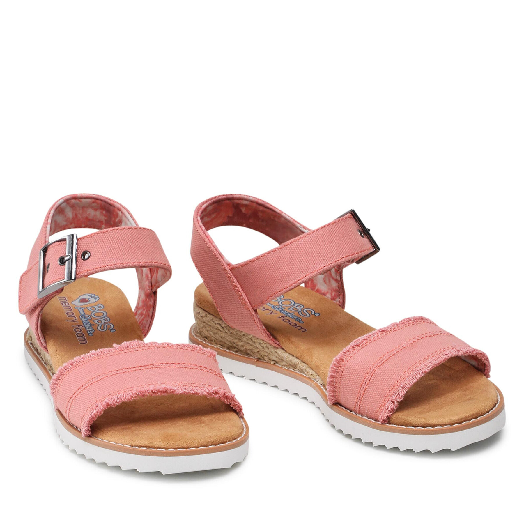 Skechers Espadrile BOBS Desert Kiss 113541/CRL Roza - Pepit.si