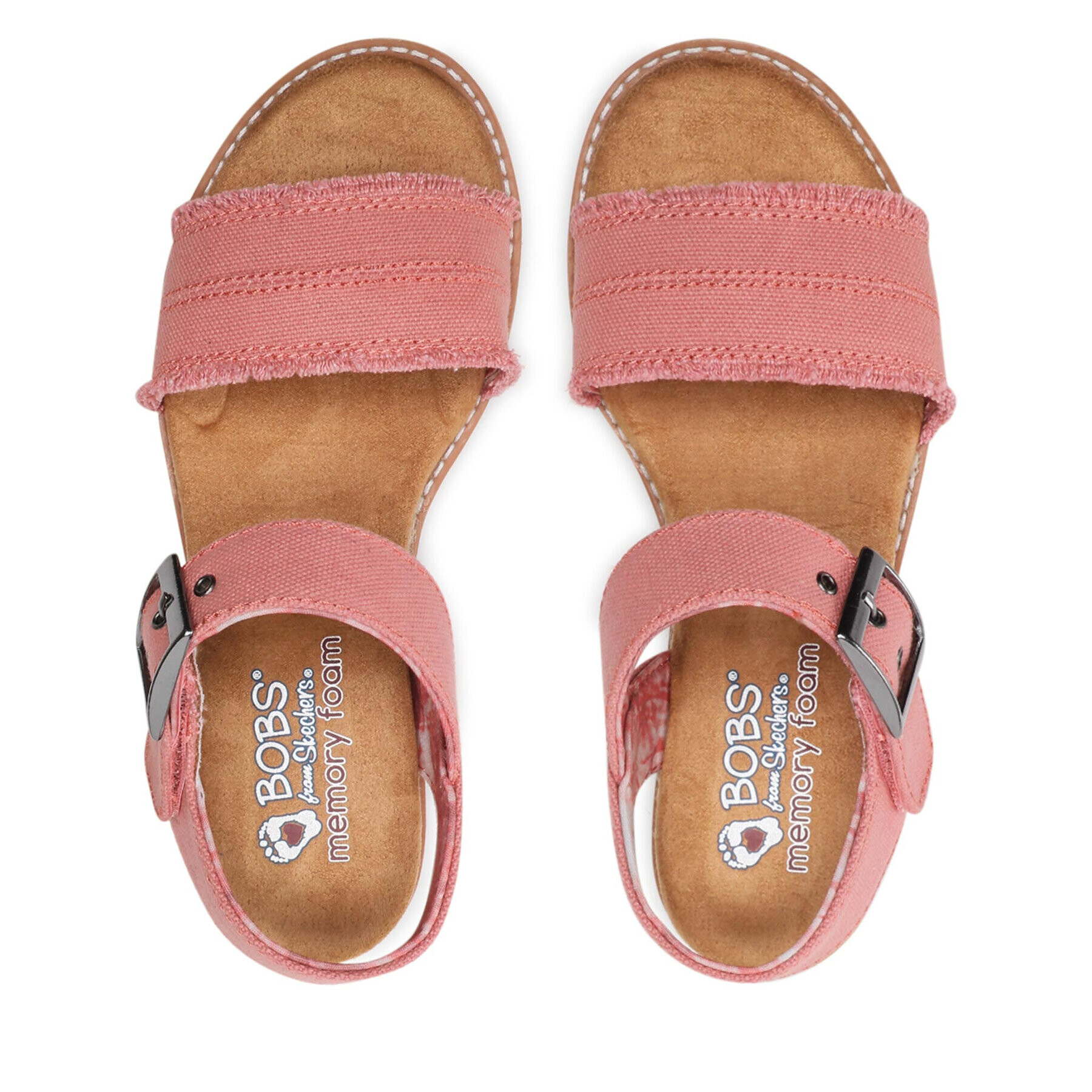 Skechers Espadrile BOBS Desert Kiss 113541/CRL Roza - Pepit.si