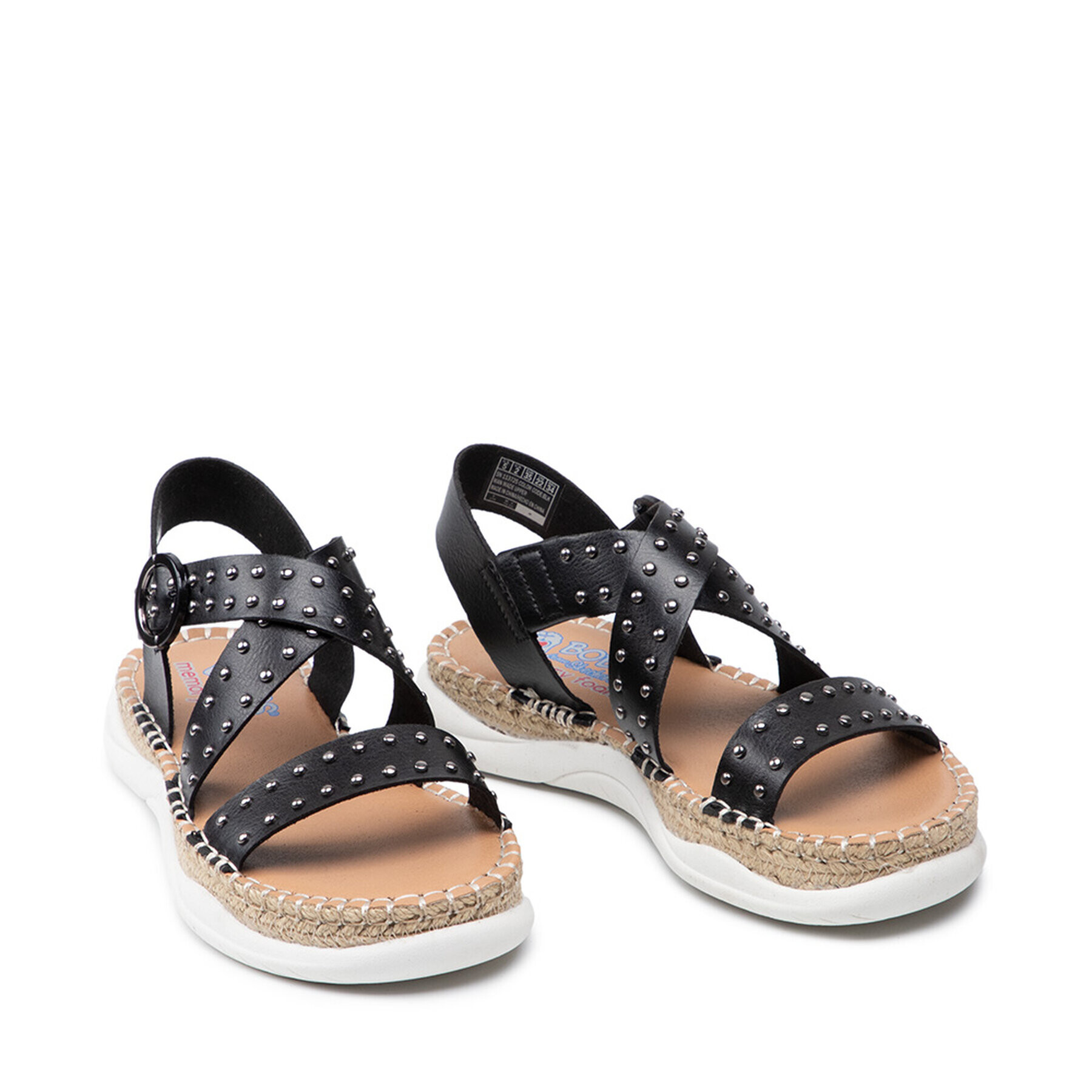 Skechers Espadrile BOBS Island Crush 113725/BLK Črna - Pepit.si