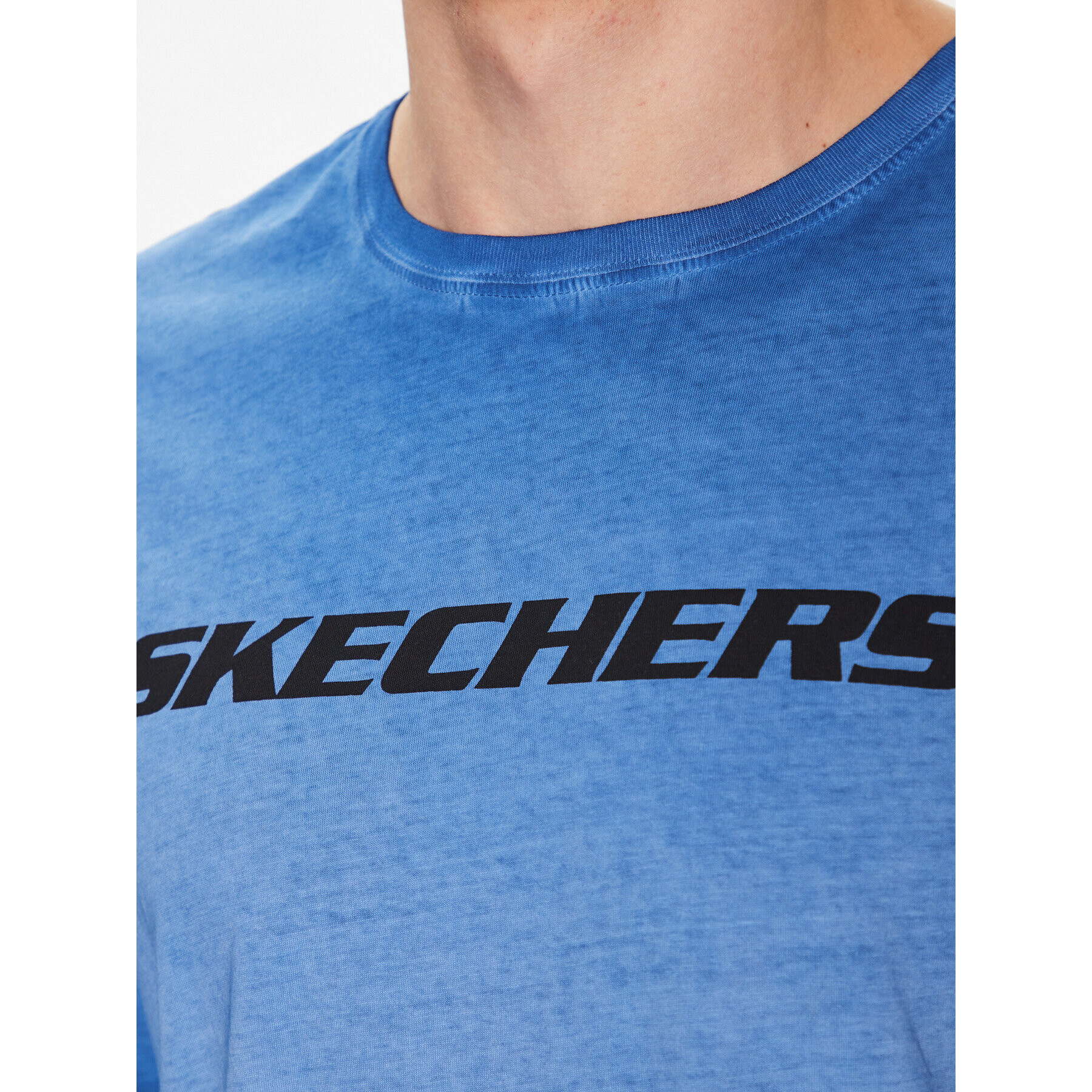 Skechers Majica Breakers M02TS76 Modra Regular Fit - Pepit.si