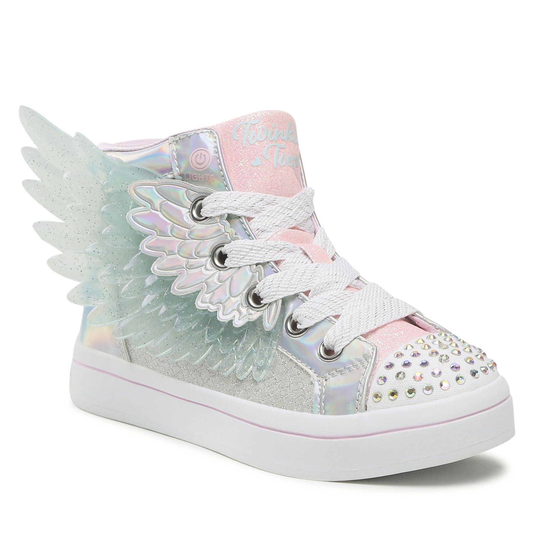 Skechers Modne superge Unicorn Wings 314401L/SLPK Srebrna - Pepit.si