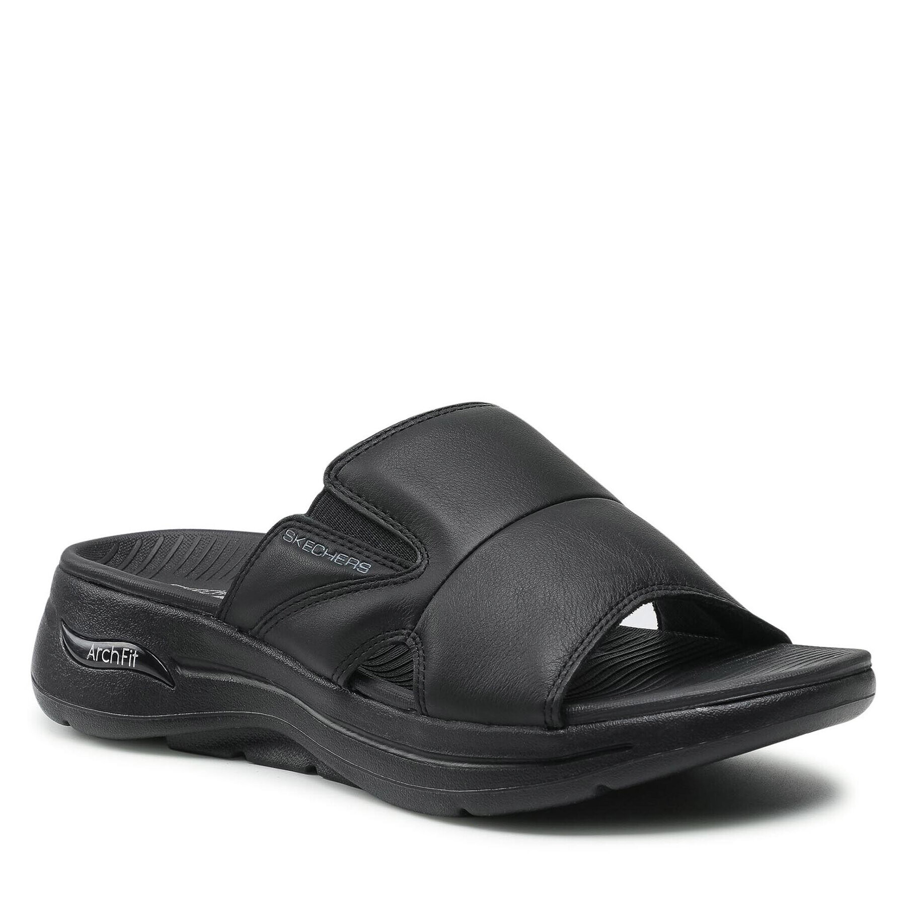 Skechers Natikači Go Walk Arch Fit Sandal 229023/BBK Črna - Pepit.si