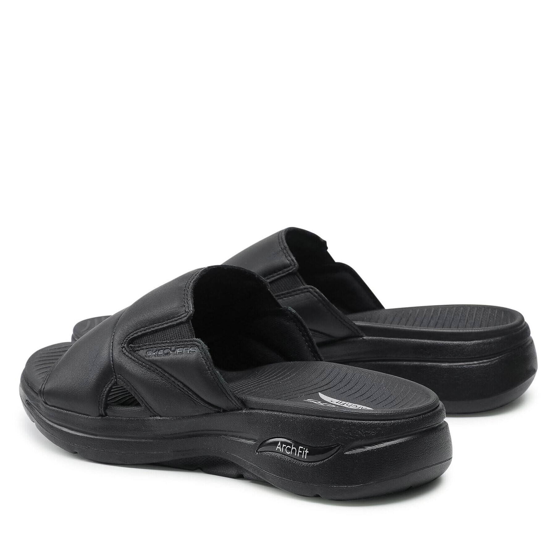 Skechers Natikači Go Walk Arch Fit Sandal 229023/BBK Črna - Pepit.si