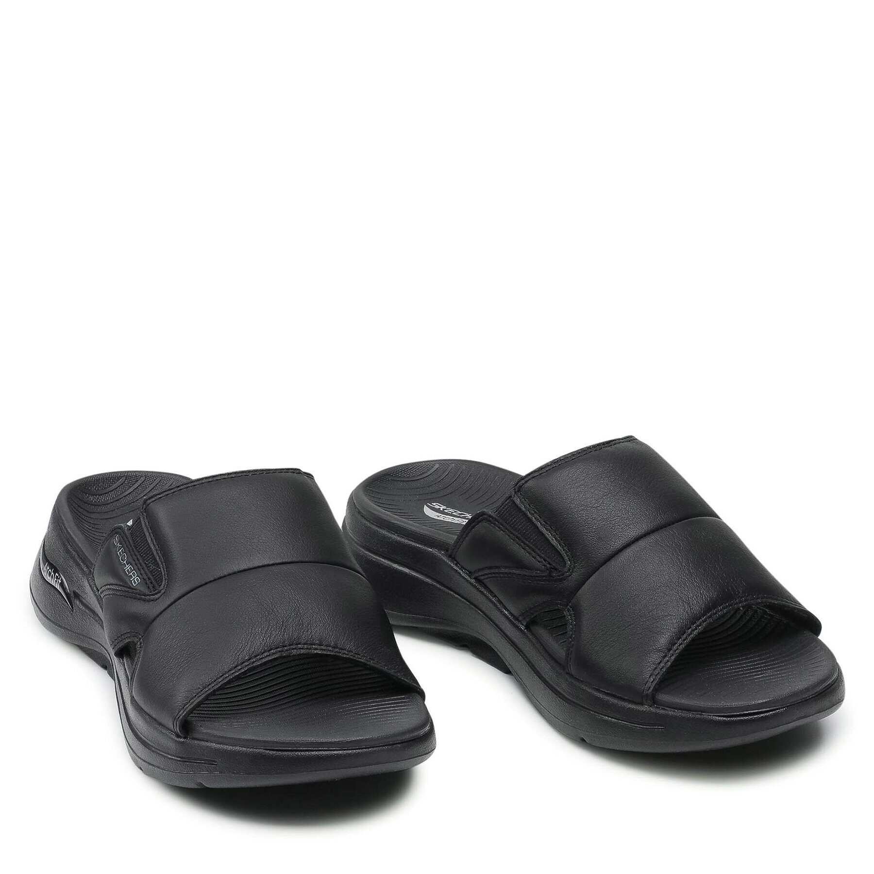 Skechers Natikači Go Walk Arch Fit Sandal 229023/BBK Črna - Pepit.si