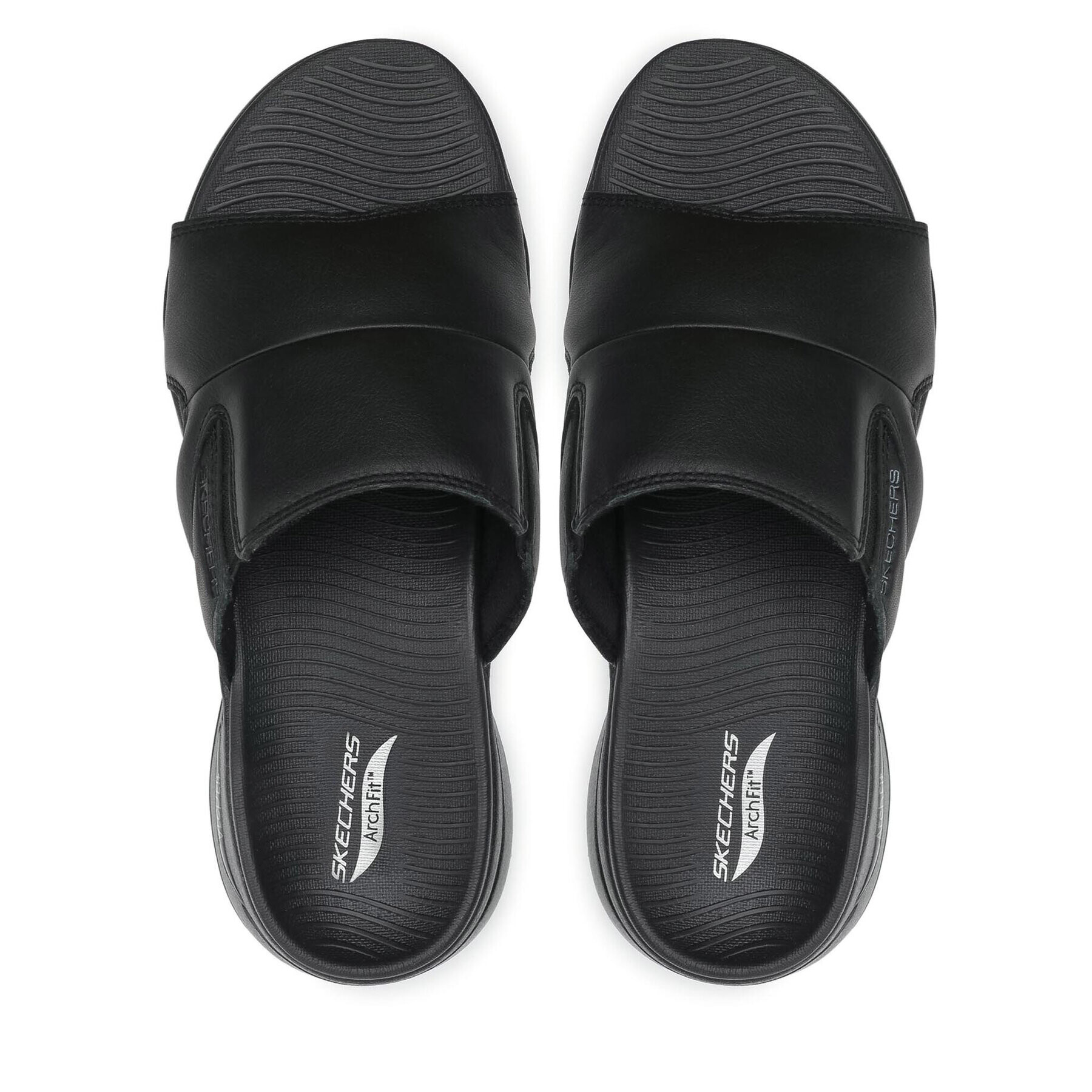 Skechers Natikači Go Walk Arch Fit Sandal 229023/BBK Črna - Pepit.si