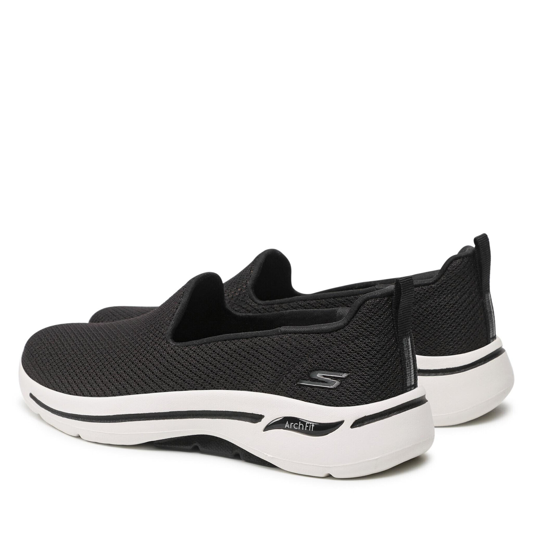 Skechers Nizki čevlji Go Walk Arch Fit 124401/BKW Črna - Pepit.si