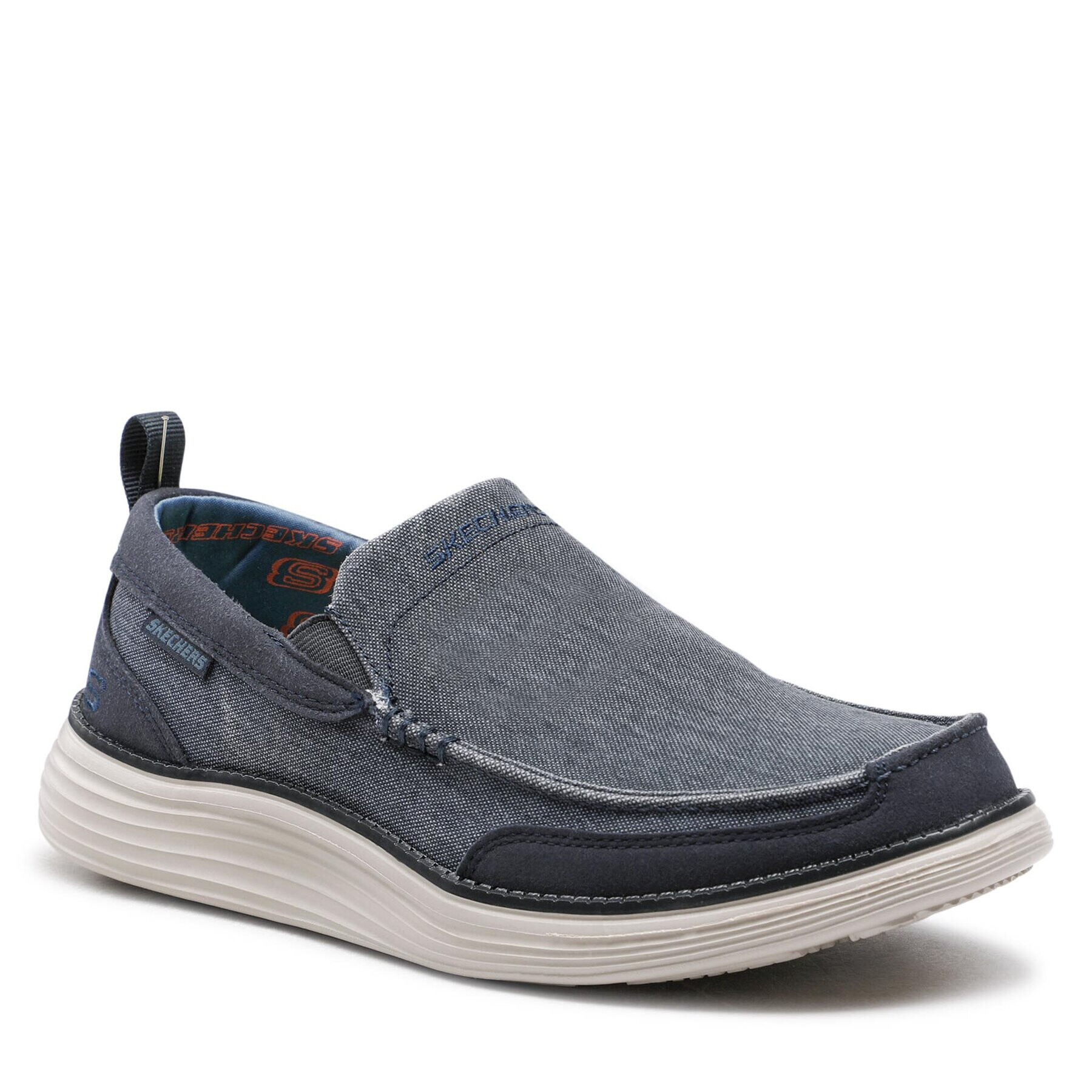 Skechers Nizki čevlji Lenton 65901/NVY Mornarsko modra - Pepit.si