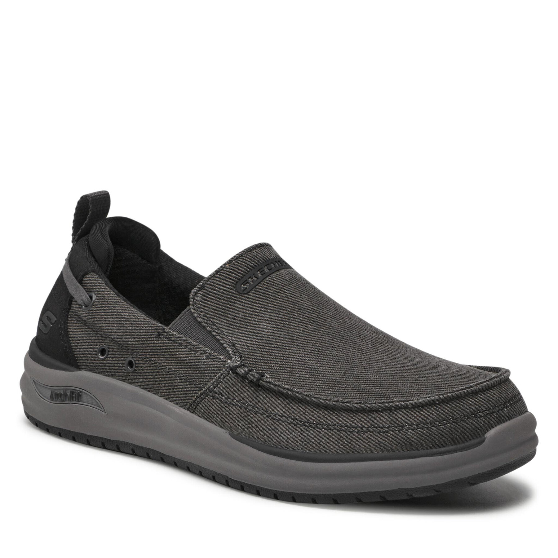 Skechers Nizki čevlji Port Bow 204605/BLK Črna - Pepit.si