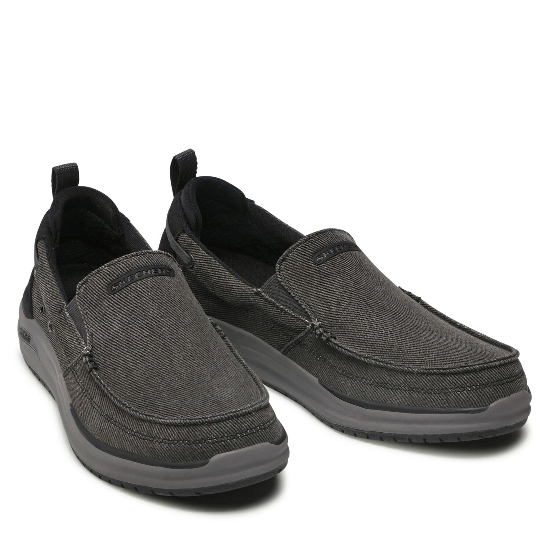 Skechers Nizki čevlji Port Bow 204605/BLK Črna - Pepit.si