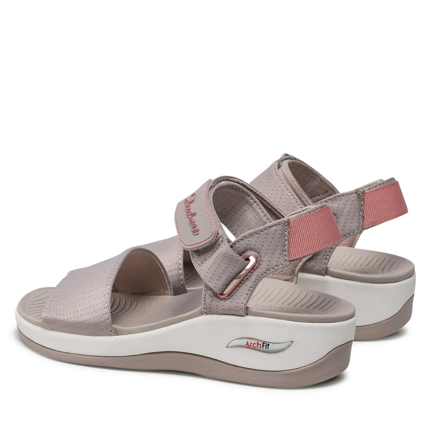 Skechers Sandali Arch Fit Sunshine 163310/TPPK Siva - Pepit.si