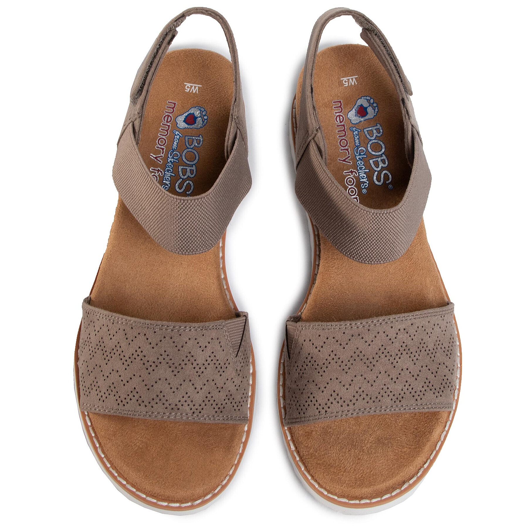 Skechers Sandali BOBS Desert Kiss 31440/TPE Rjava - Pepit.si