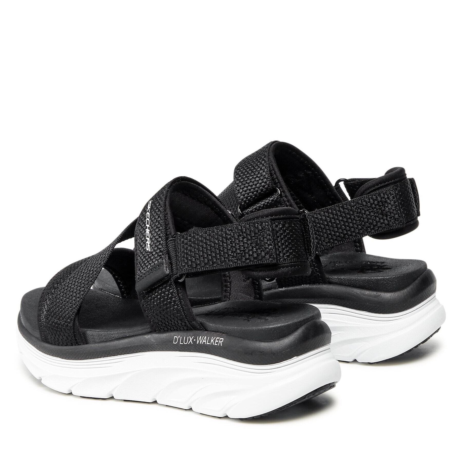 Skechers Sandali Kind Mind 119302/BKW Črna - Pepit.si