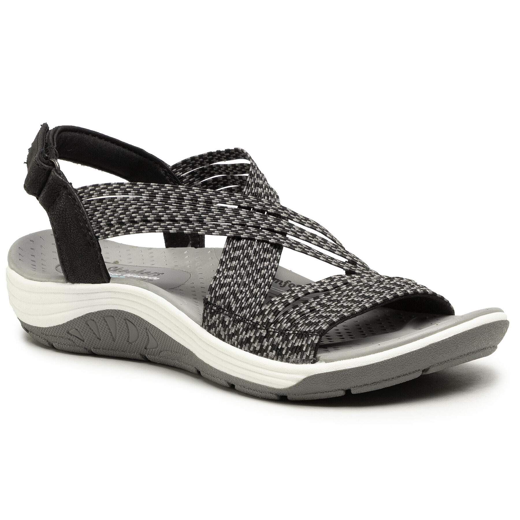 Skechers Sandali Oh Snap! 163052/BLK Črna - Pepit.si