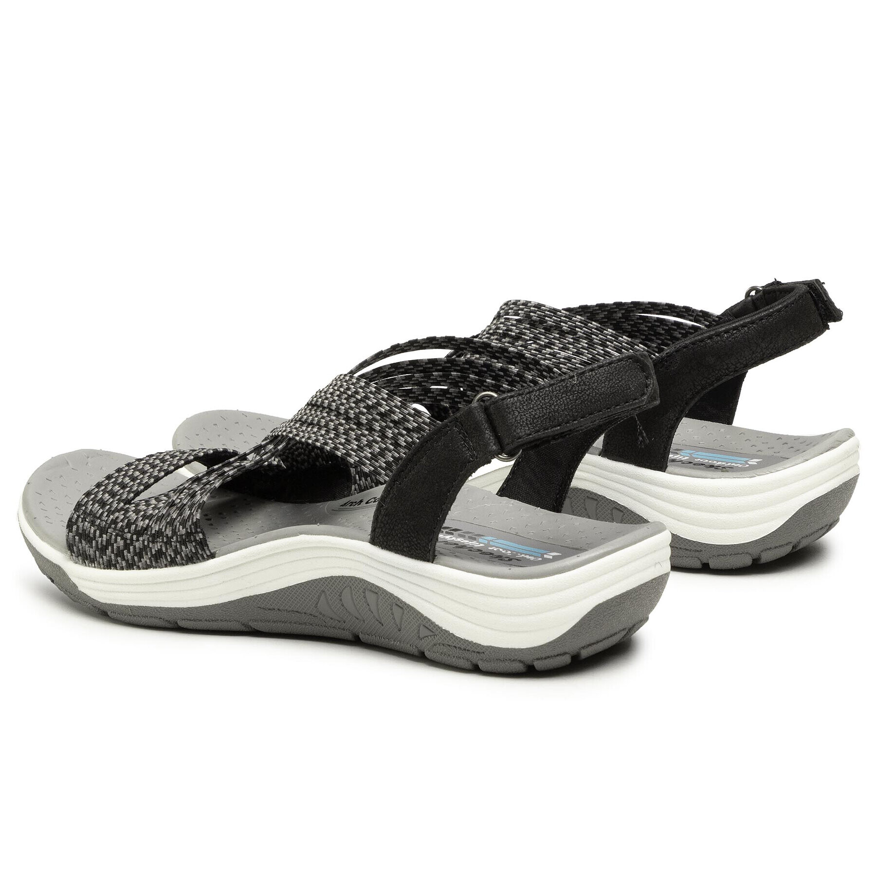 Skechers Sandali Oh Snap! 163052/BLK Črna - Pepit.si