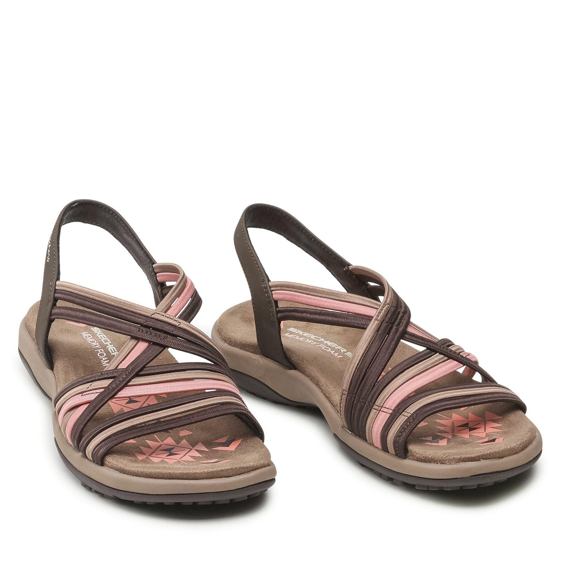 Skechers Sandali Simply Stretch 163023/CHMT Rjava - Pepit.si